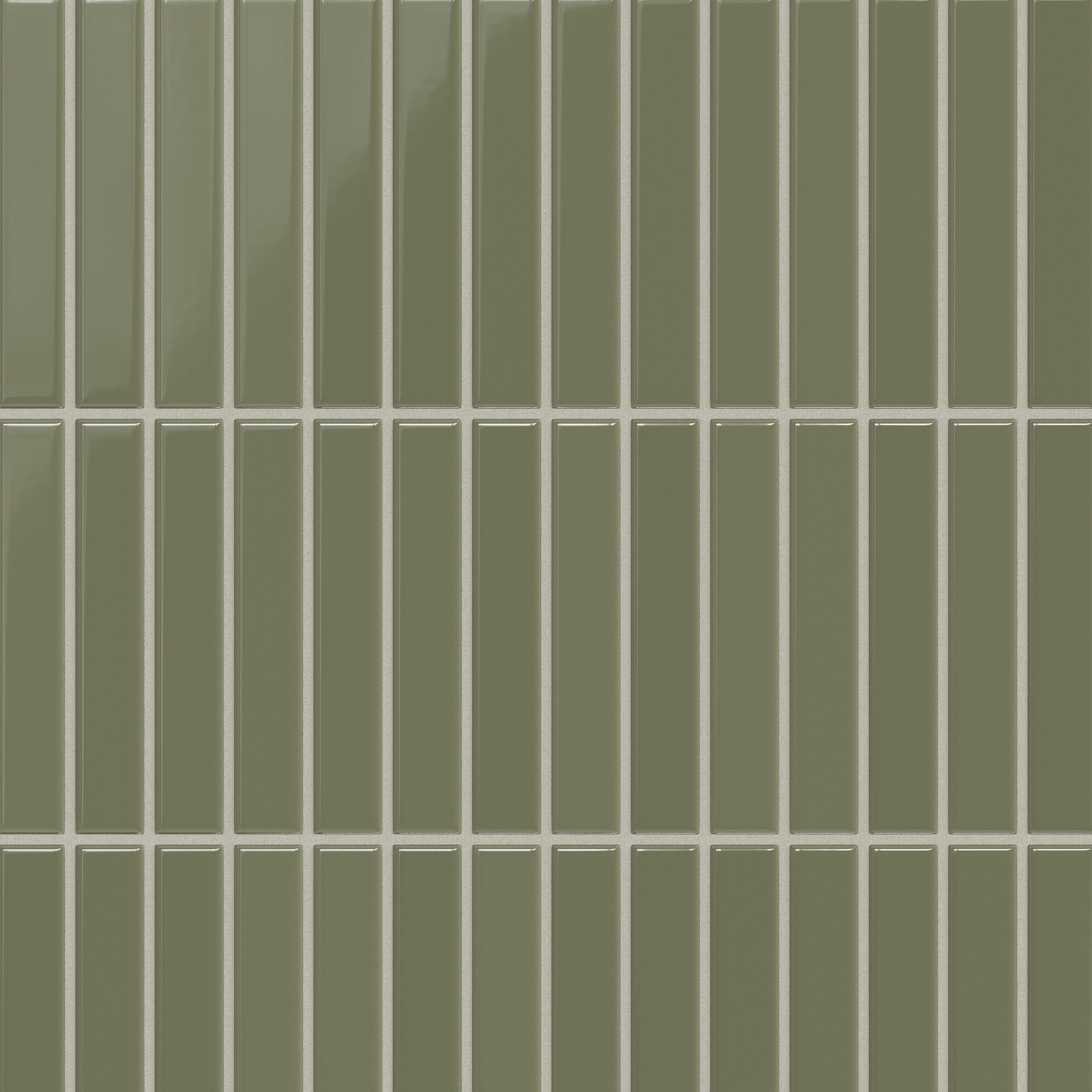 1x6 Straight Set Sheeted Original Ceramic Mosaic Tile in Peabody Gloss