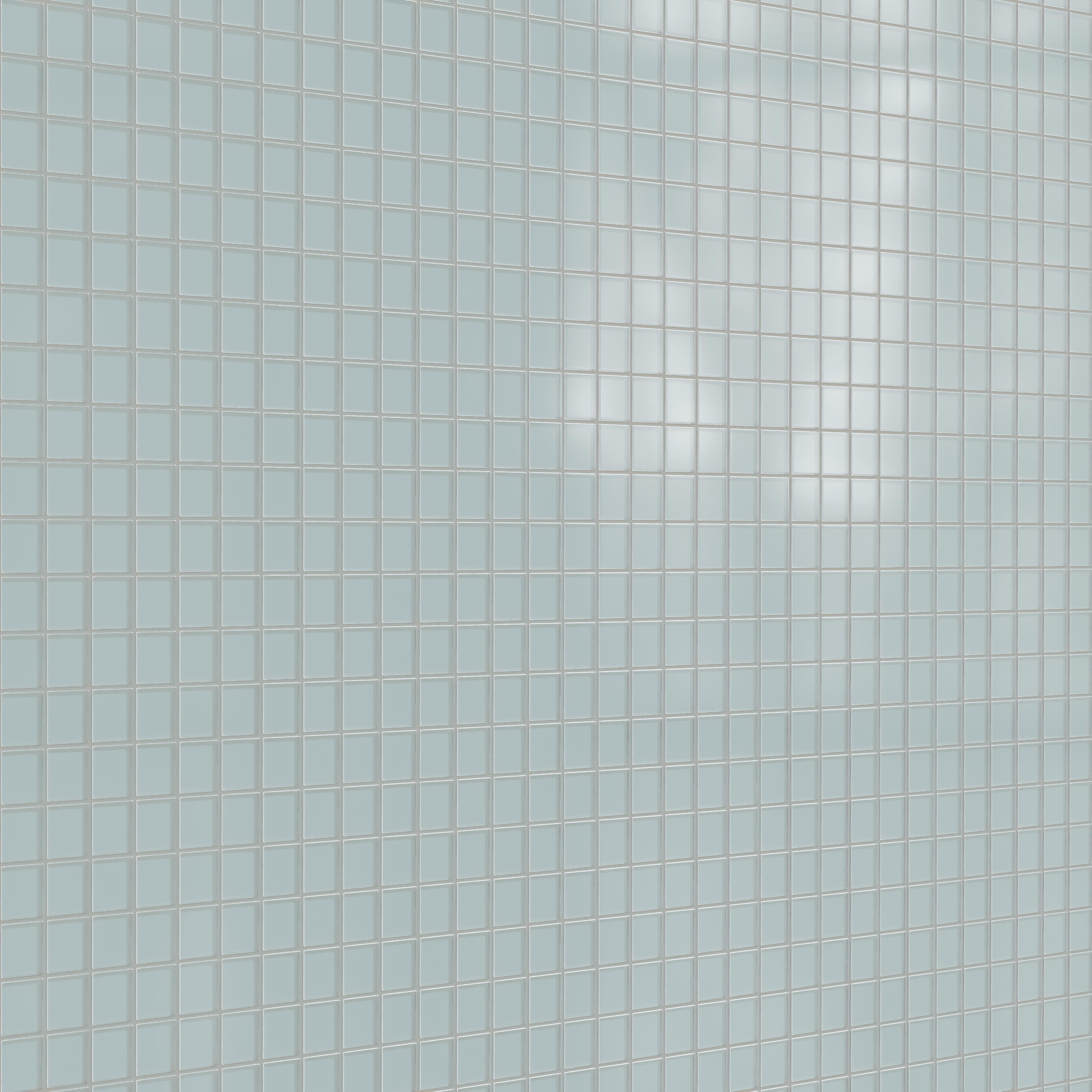 2x2 Straight Set Sheeted Glass Mosaic Tile in Great Blue Heron Matte