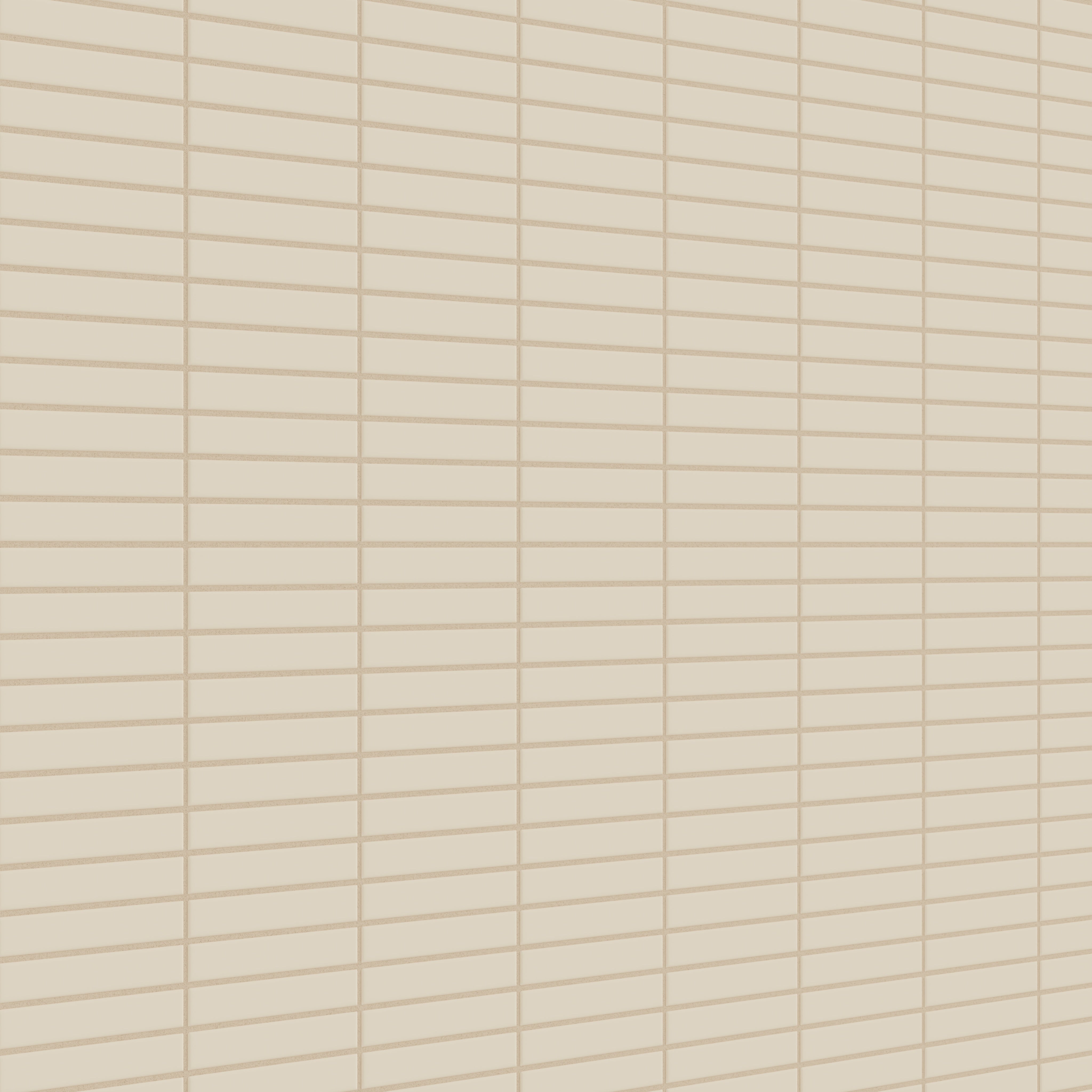 1x6 Straight Set Sheeted Original Ceramic Mosaic Tile in Ivory Matte