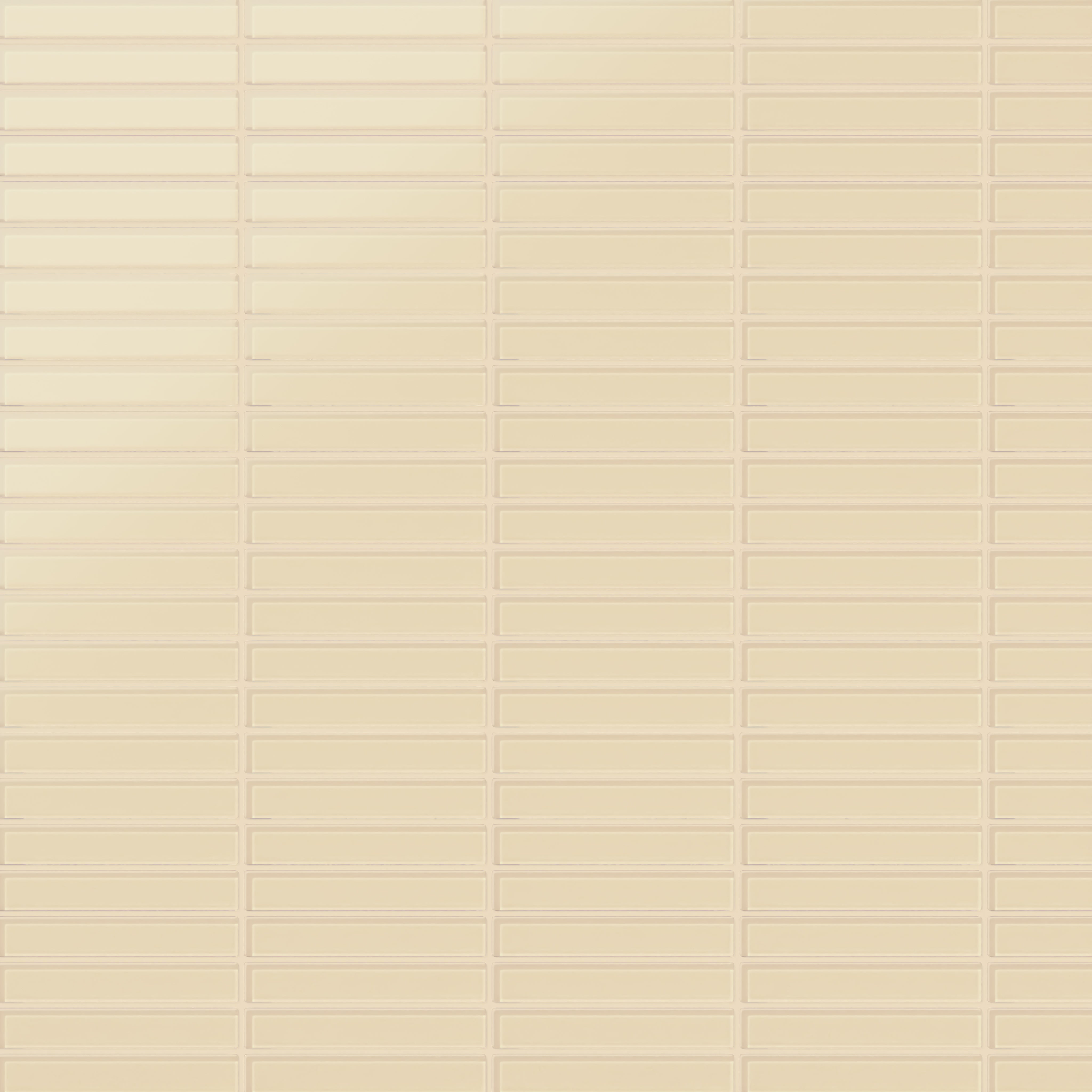 1x6 Straight Set Sheeted Glass Mosaic Tile in Chickadee Matte