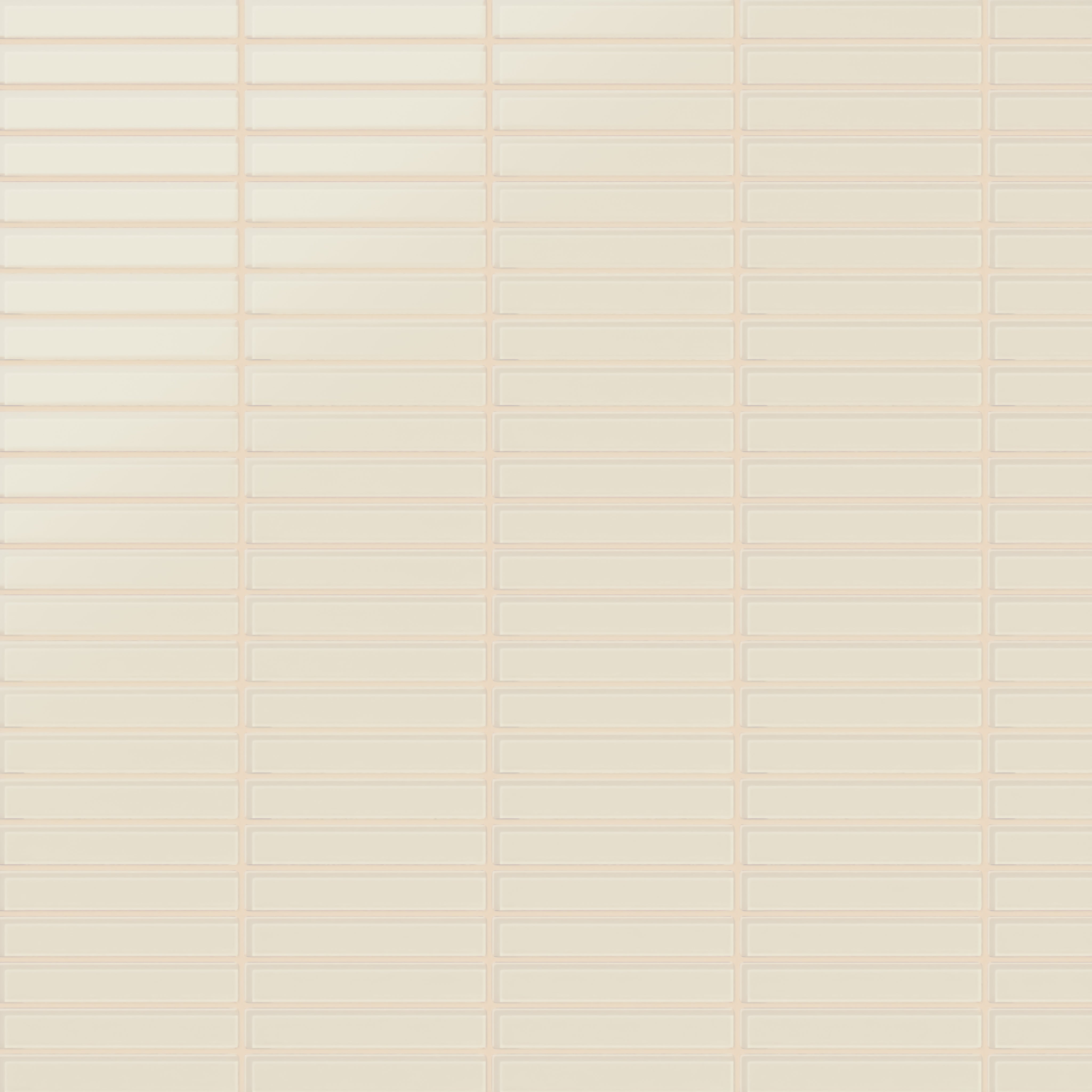 1x6 Straight Set Sheeted Glass Mosaic Tile in Sparrow Matte