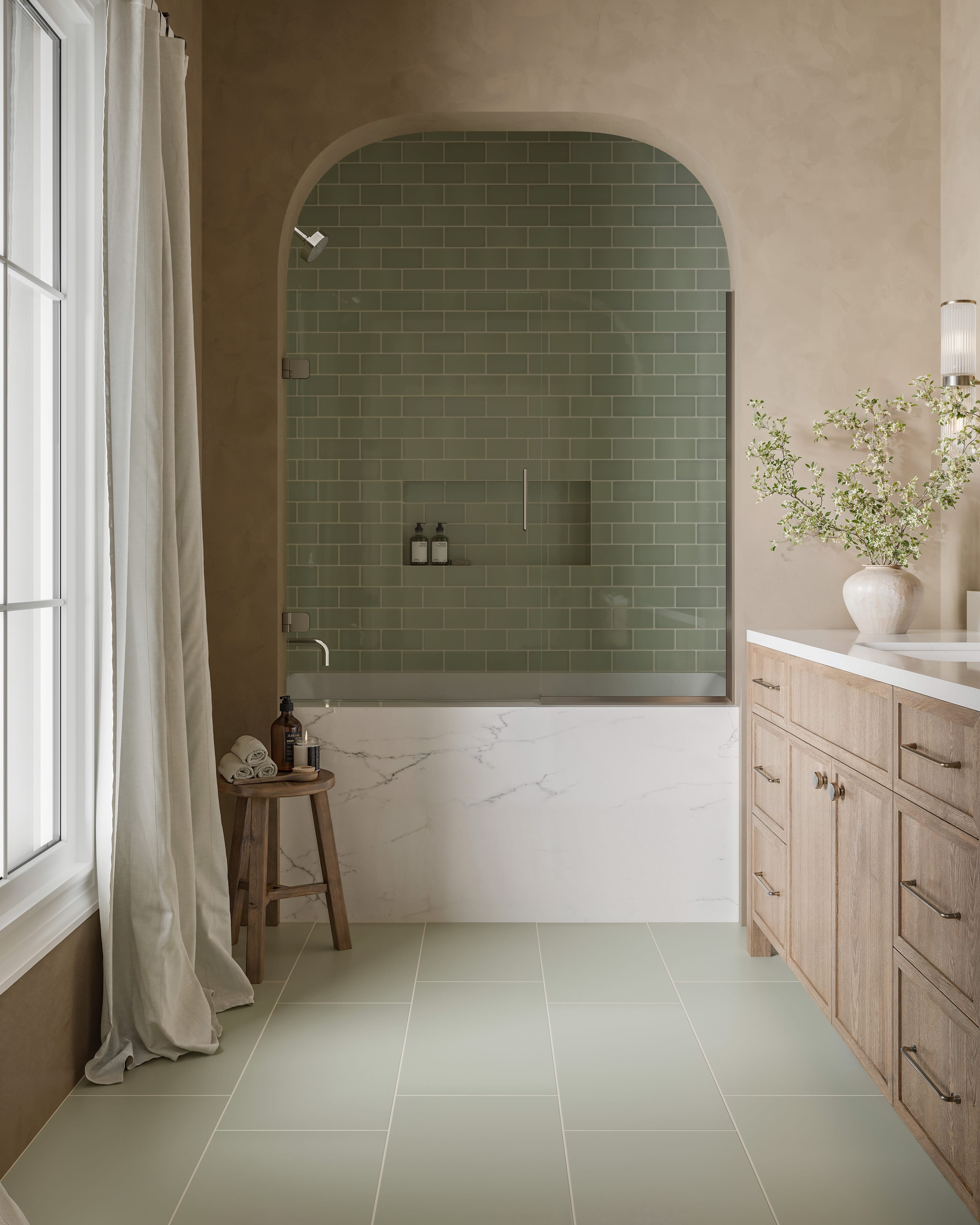 Quick Ship 3x6 Natural Press Ceramic Tile in Manzanita Gloss