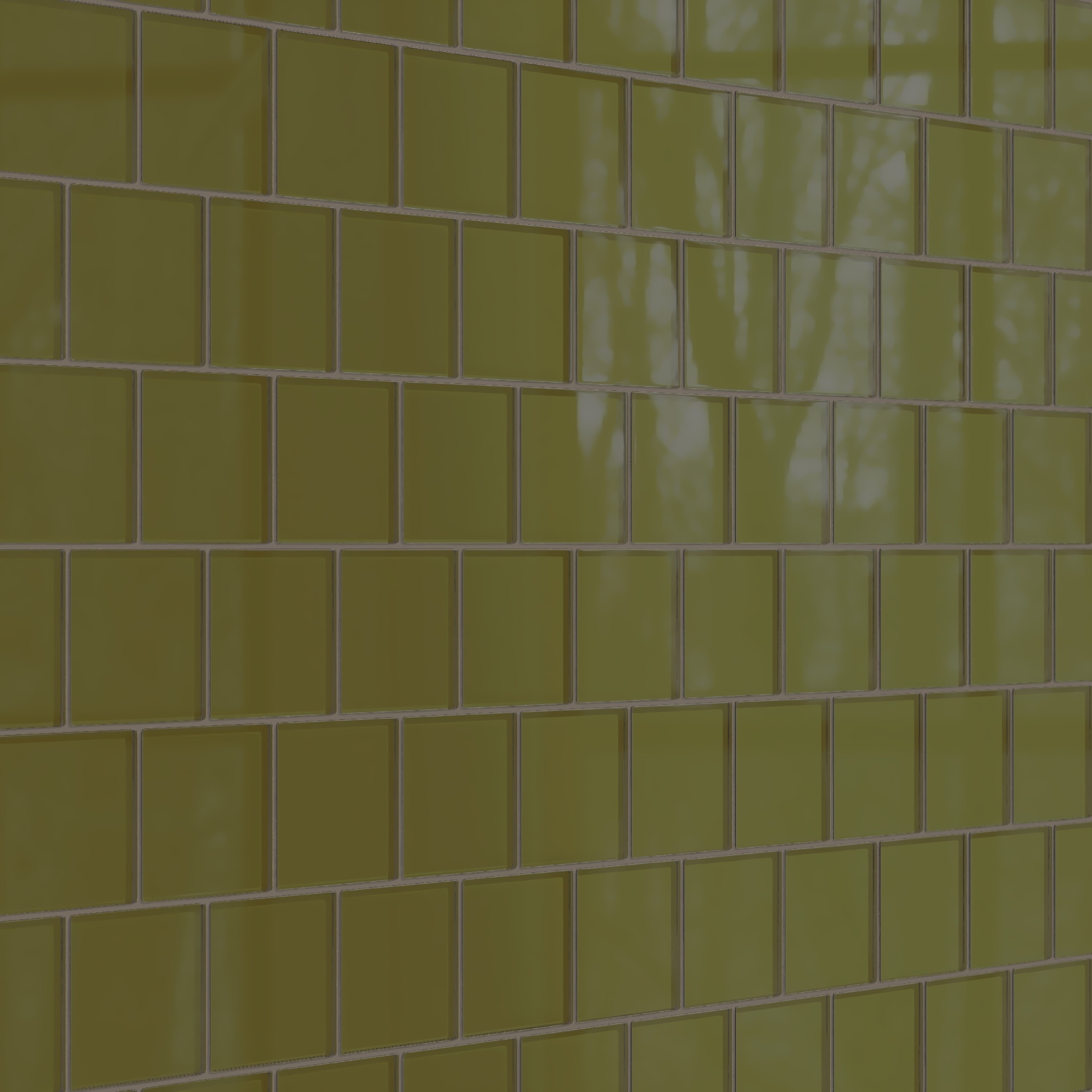4x4 Glass Tile in Cormorant Gloss
