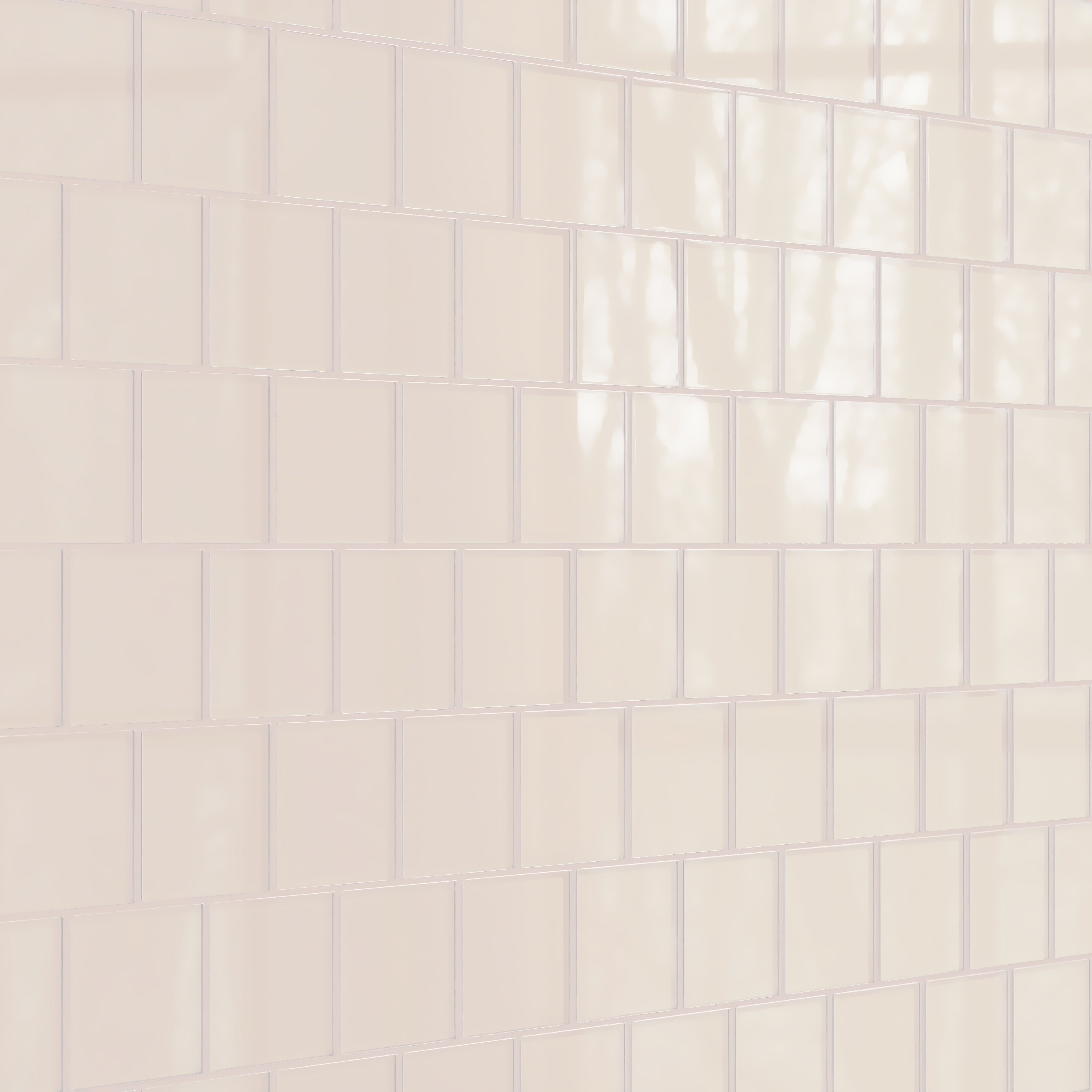 4x4 Glass Tile in Sandpiper Gloss