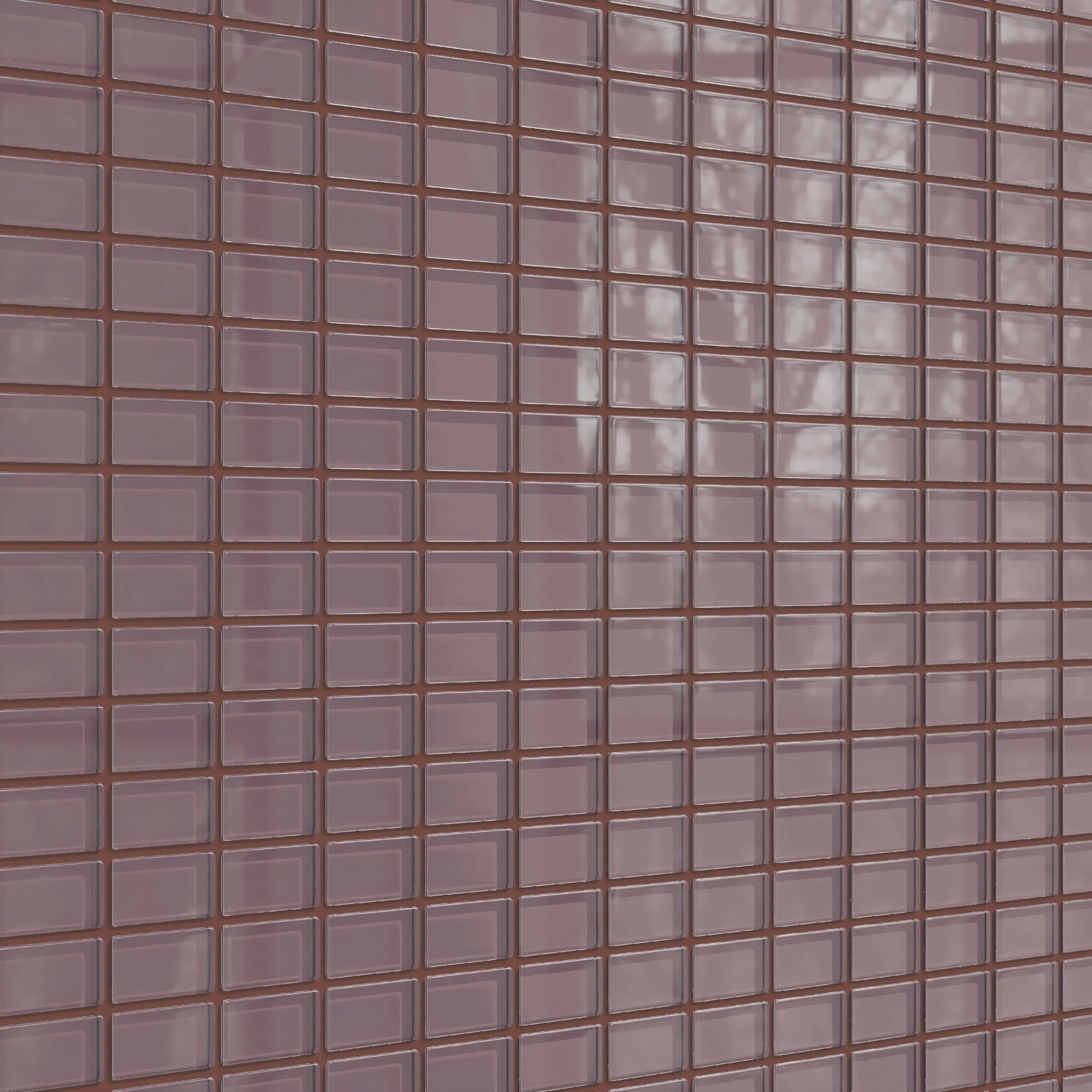 1x2 Straight Set Sheeted Glass Mosaic Tile in Crane Gloss