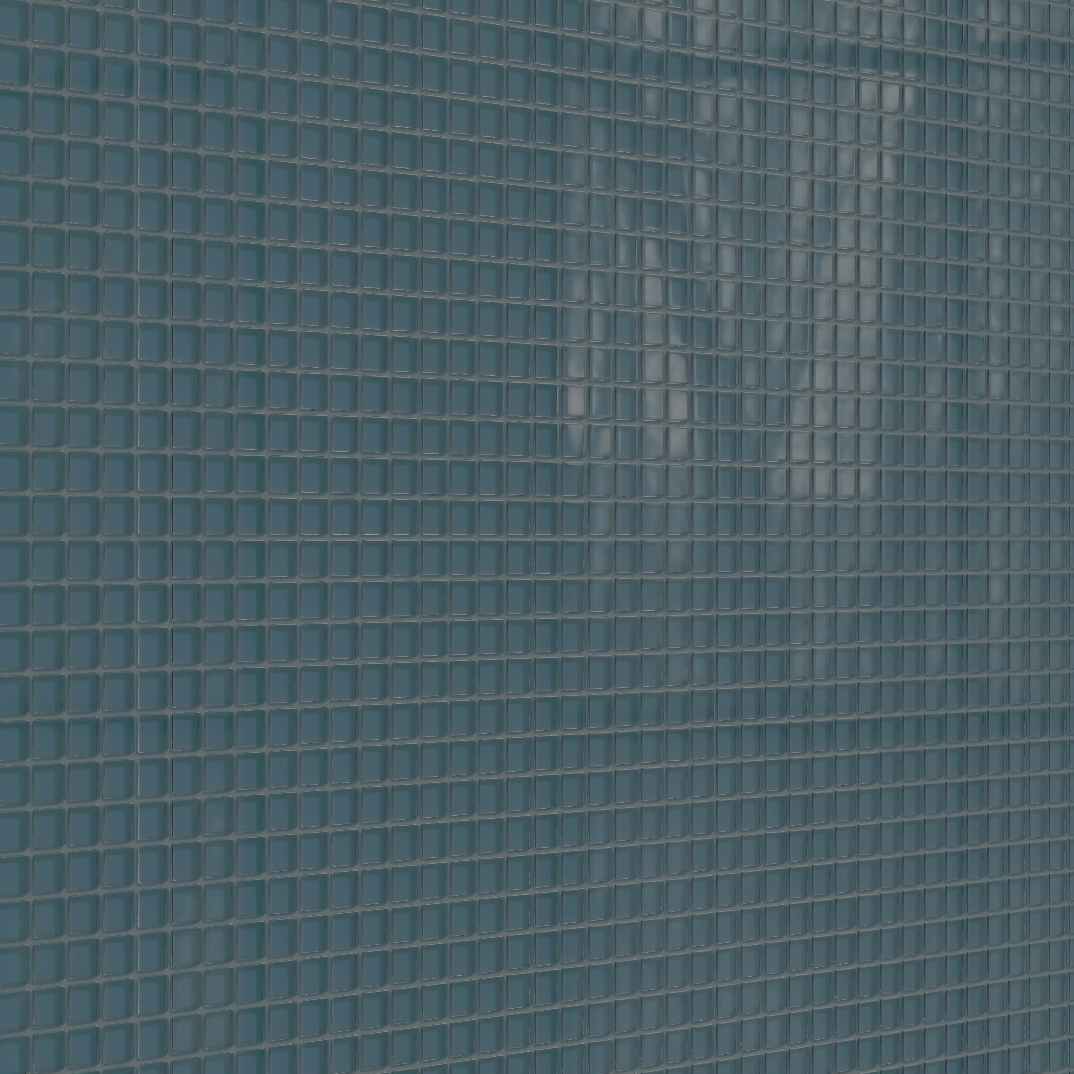 1x1 Straight Set Sheeted Glass Mosaic Tile in Magpie Gloss