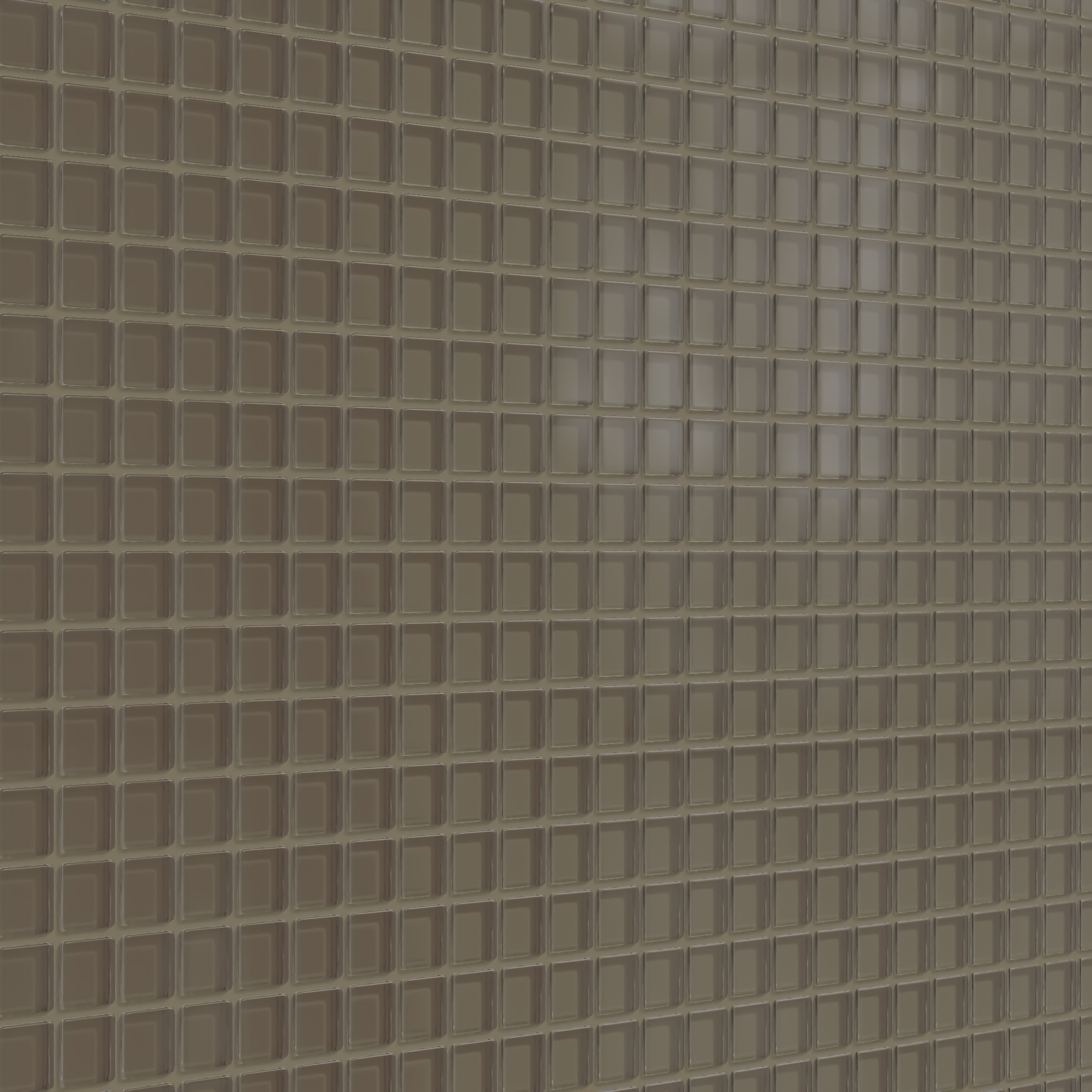 1x1 Straight Set Sheeted Glass Mosaic Tile in Albatross Matte