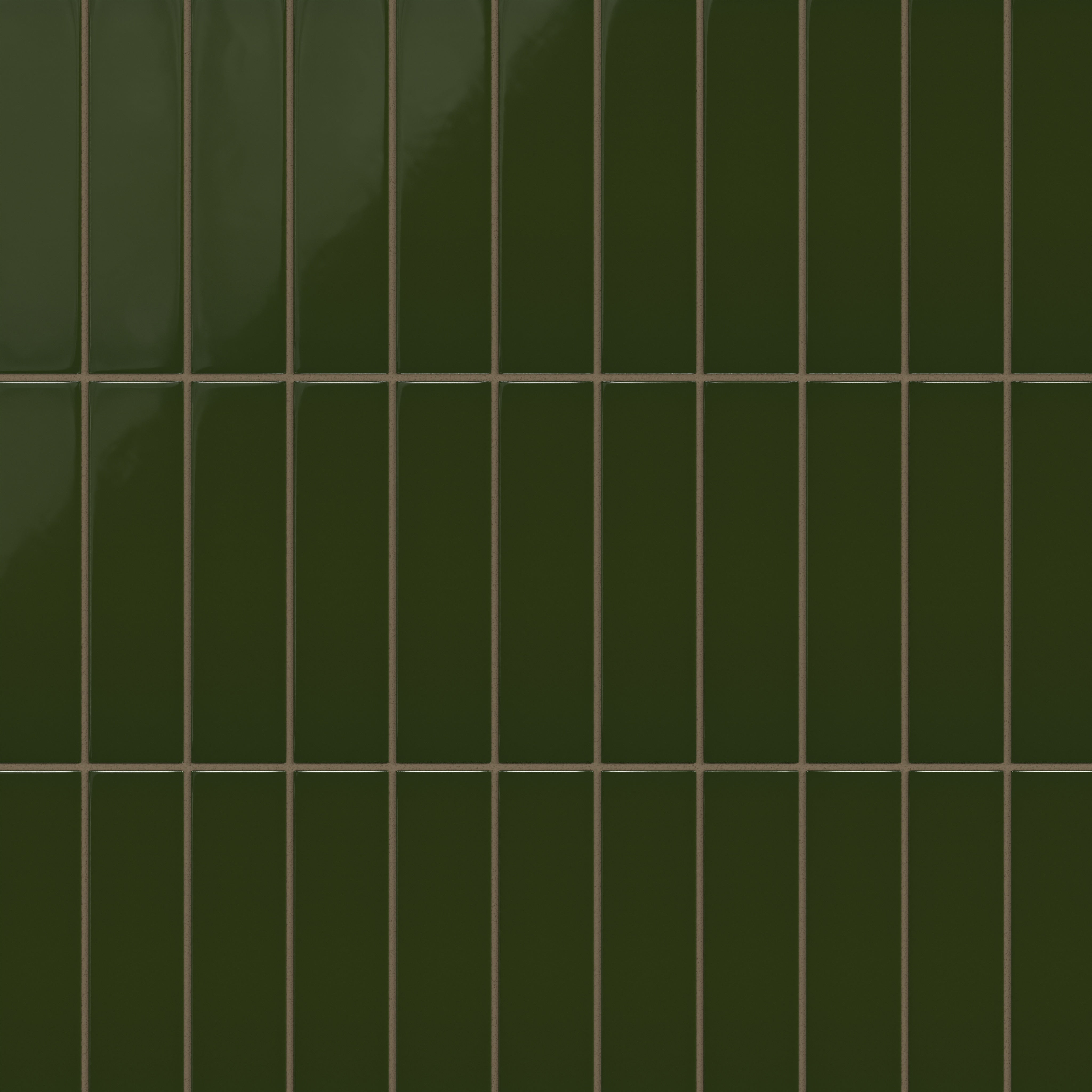 2x8 Natural Press Ceramic Tile in Green Apatite Gloss