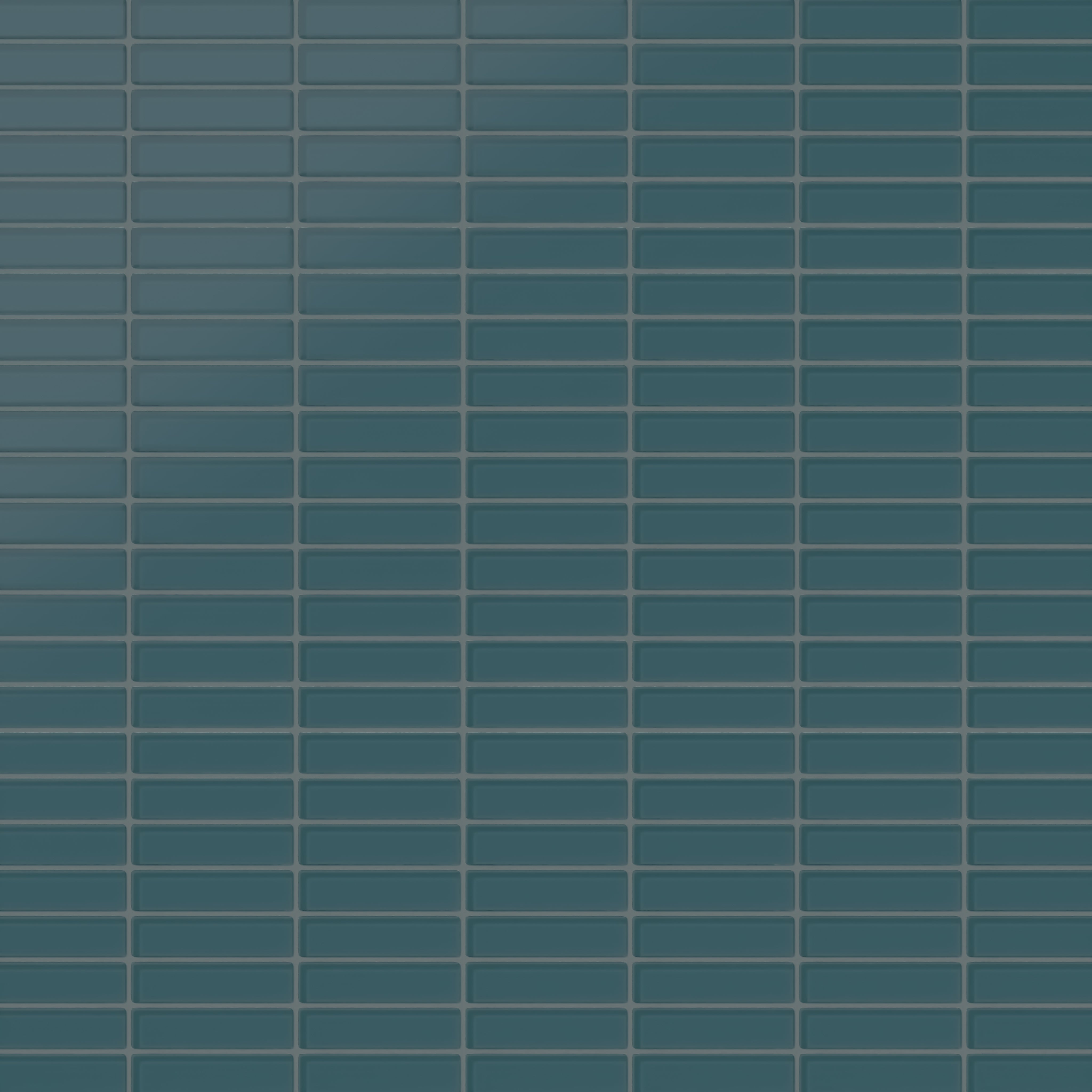 1x4 Straight Set Sheeted Glass Mosaic Tile in Magpie Matte