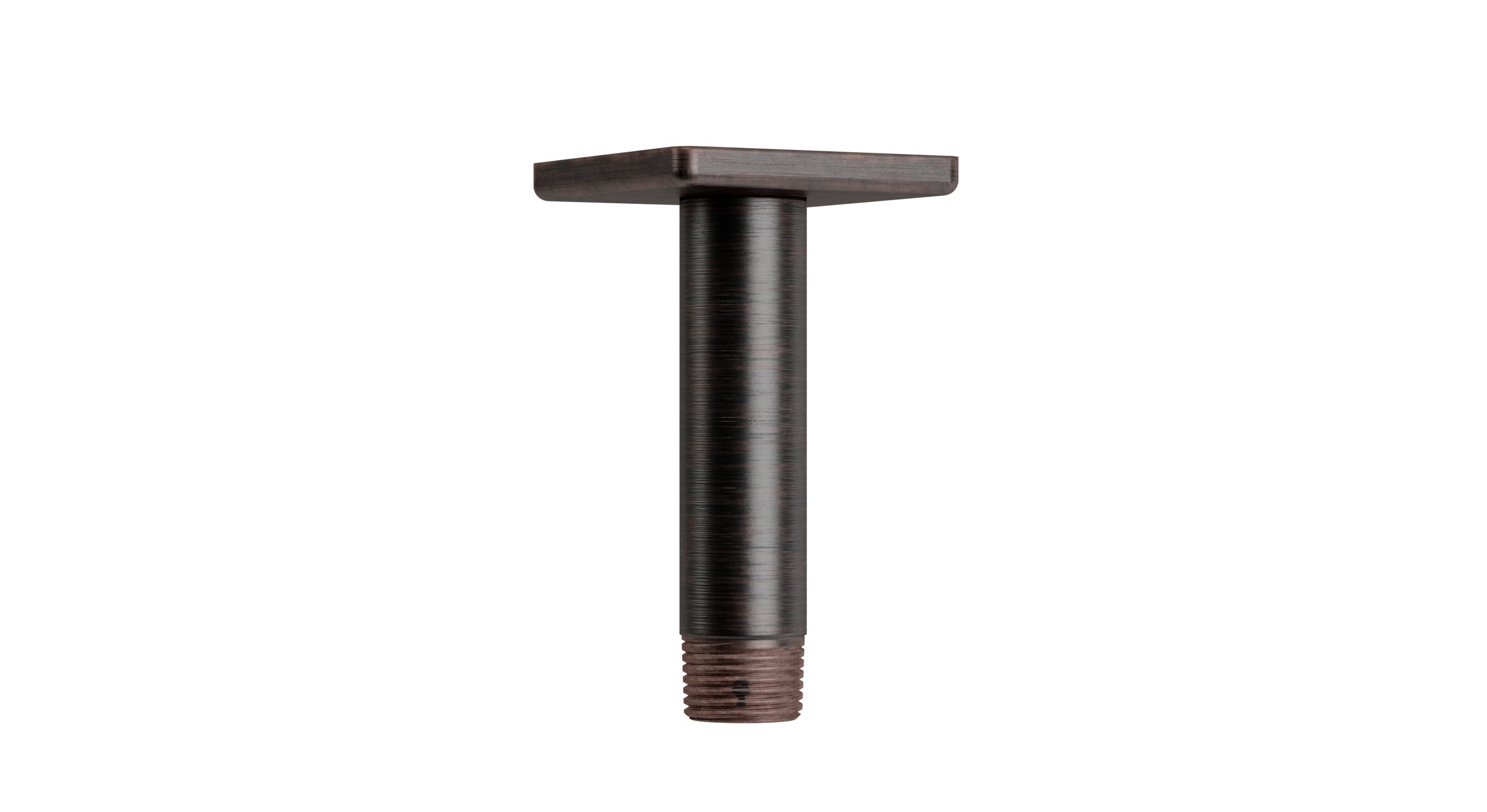 Flatiron 4" Straight Shower Arm with Flange in Antique Bronze