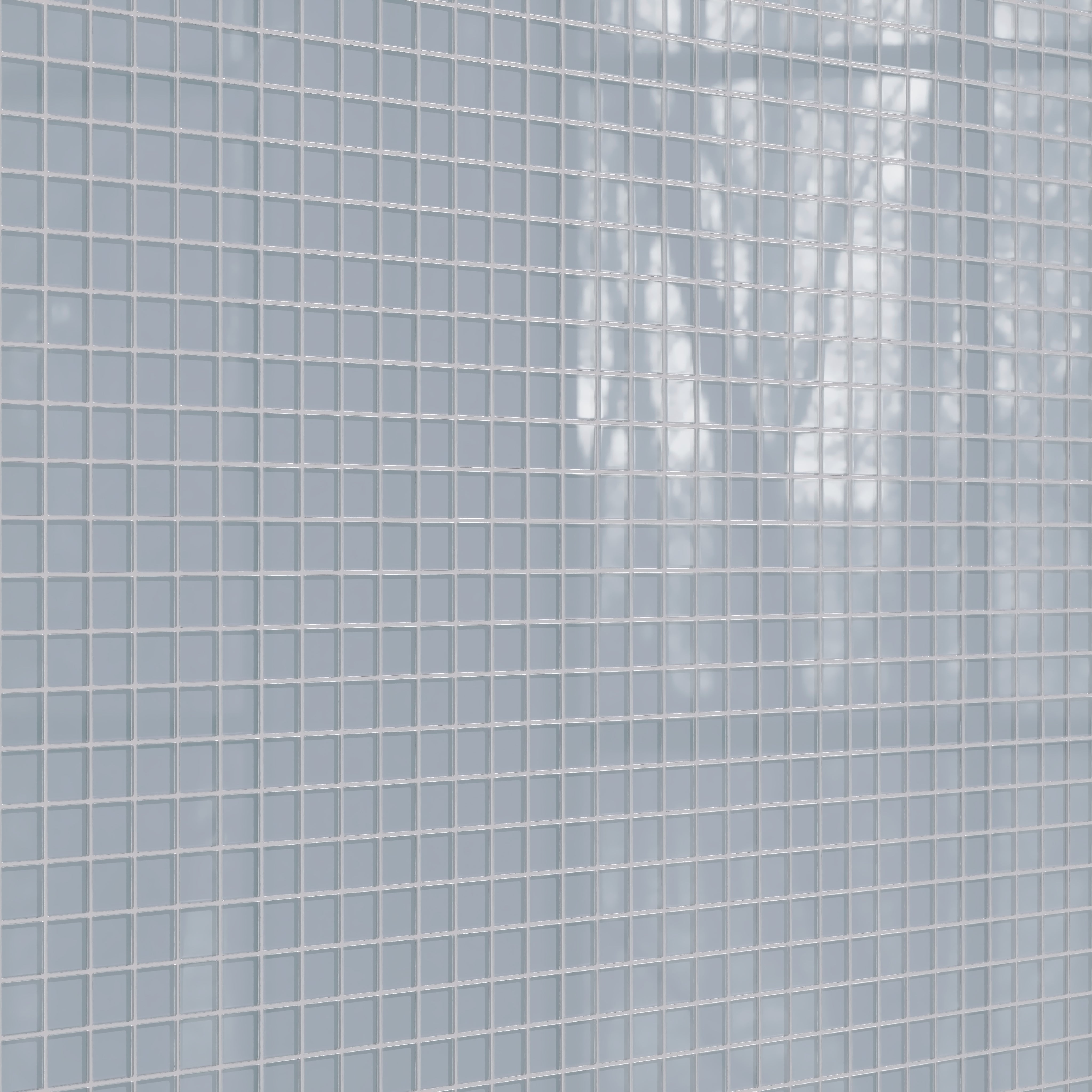 2x2 Straight Set Sheeted Glass Mosaic Tile in Pinyon Jay Gloss