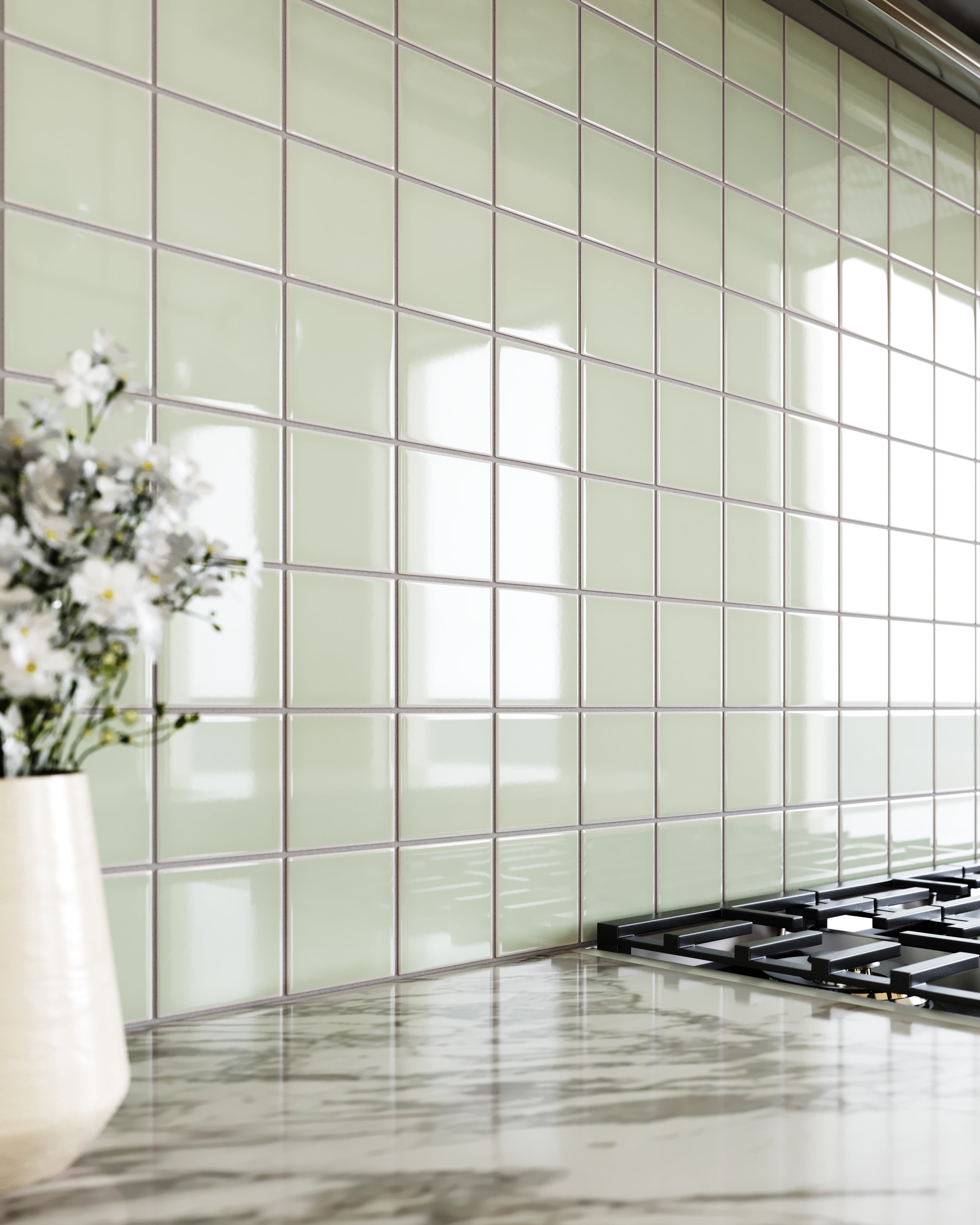 4x4 Original Ceramic Tile in Overcast Gloss