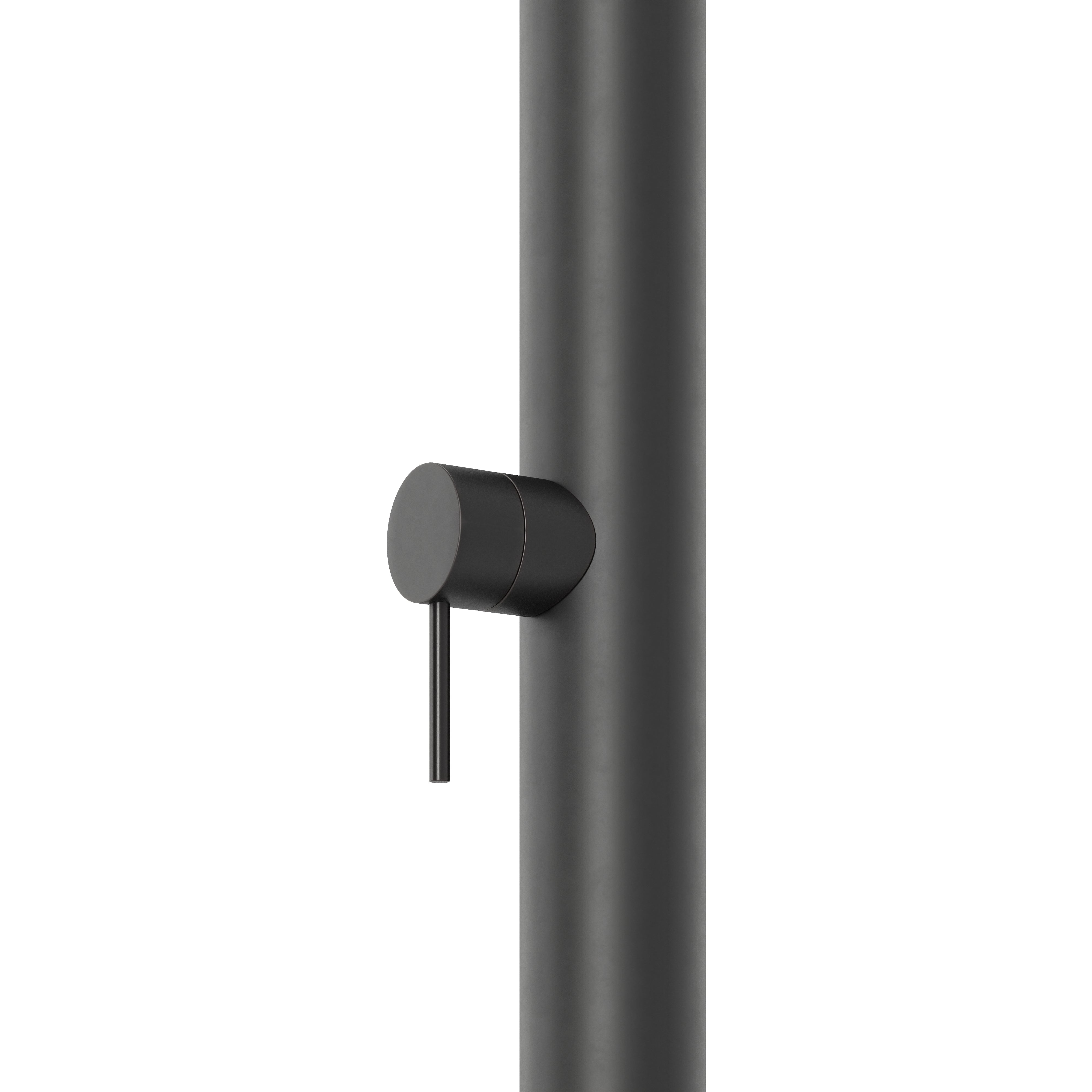 Contour Outdoor Shower Pressure Balance with 12" Rain Head in Oil Rubbed Bronze