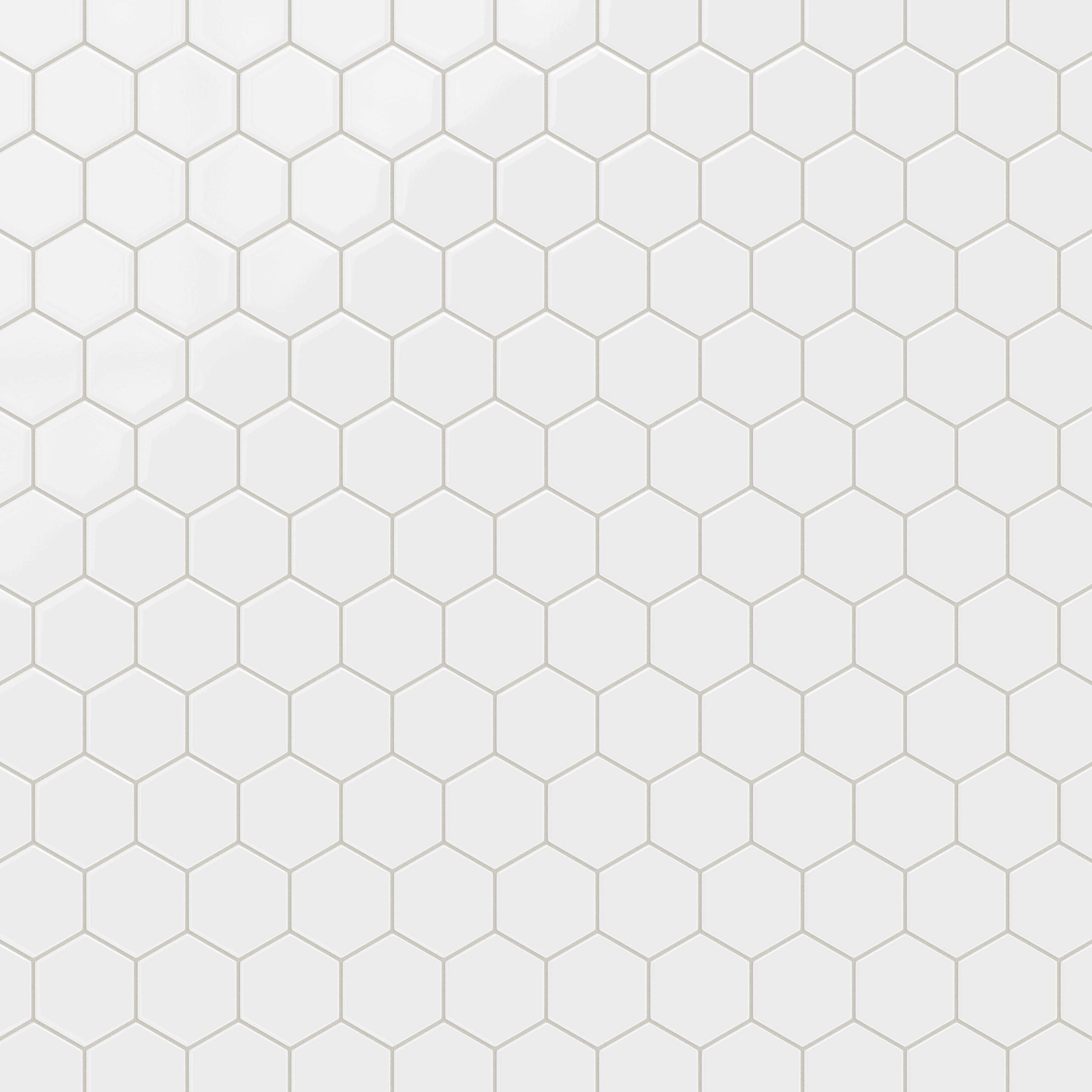 Quick Ship 4" Hexagon Original Ceramic Tile in Calcite Gloss