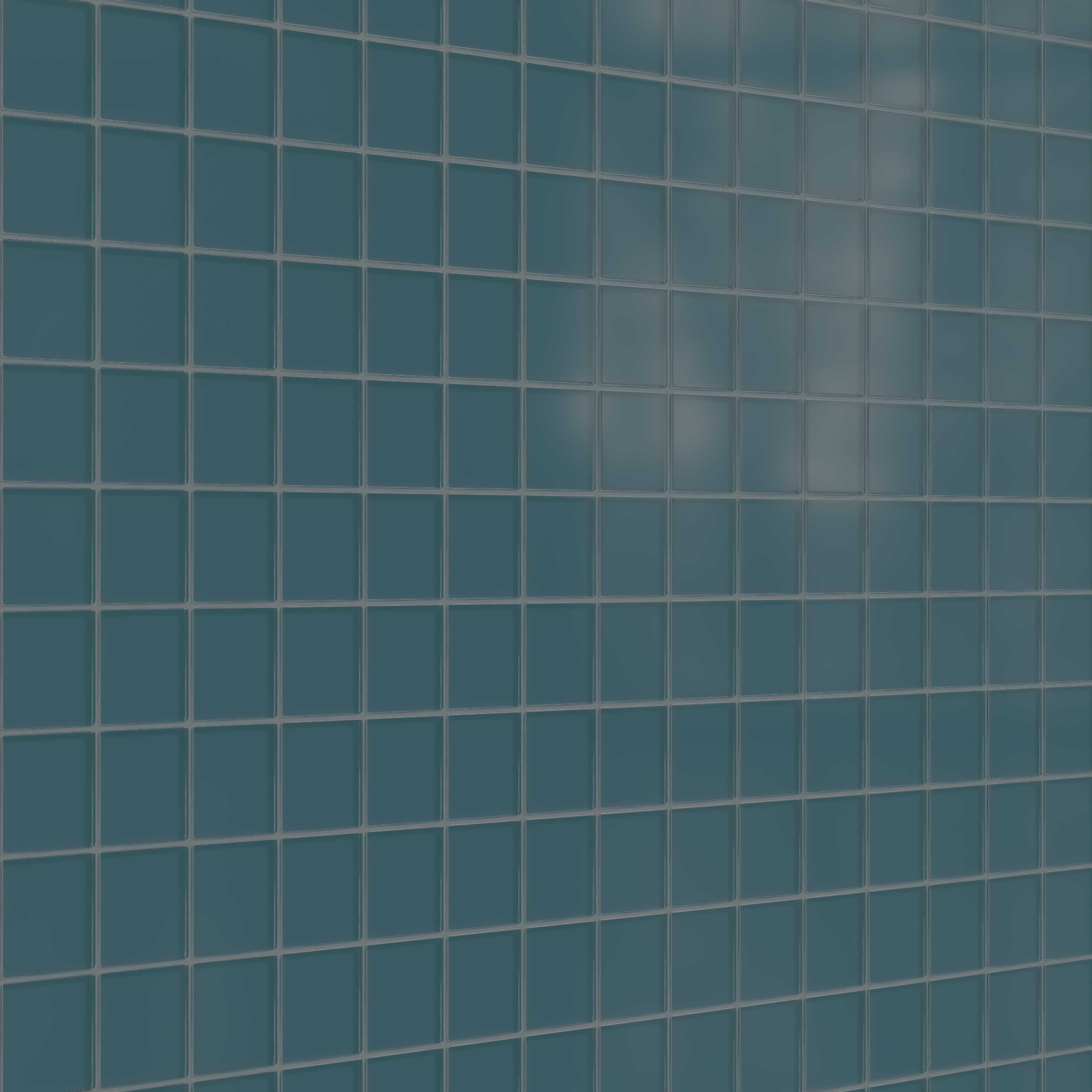 3x3 Straight Set Sheeted Glass Mosaic Tile in Magpie Matte