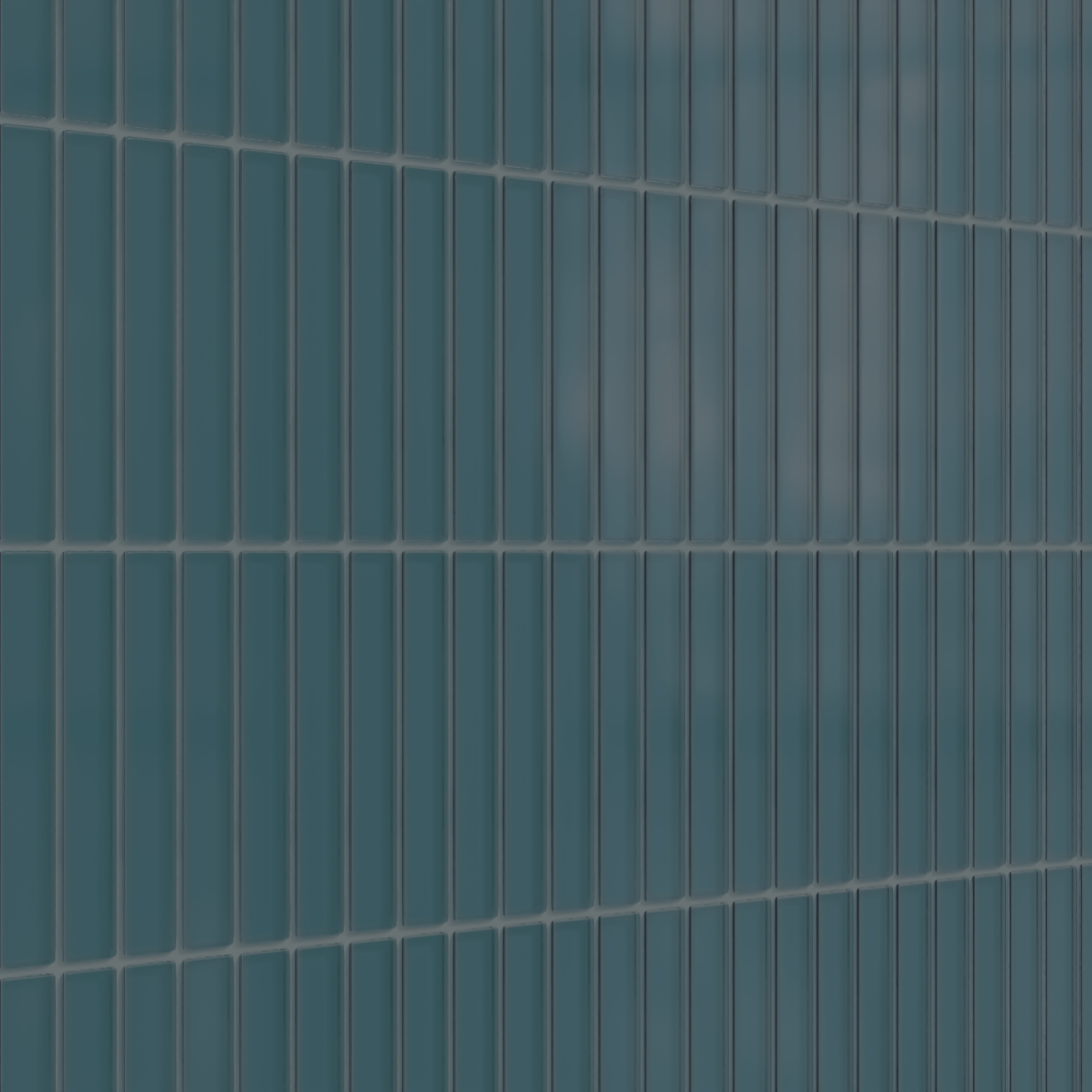 1x6 Straight Set Sheeted Glass Mosaic Tile in Magpie Matte