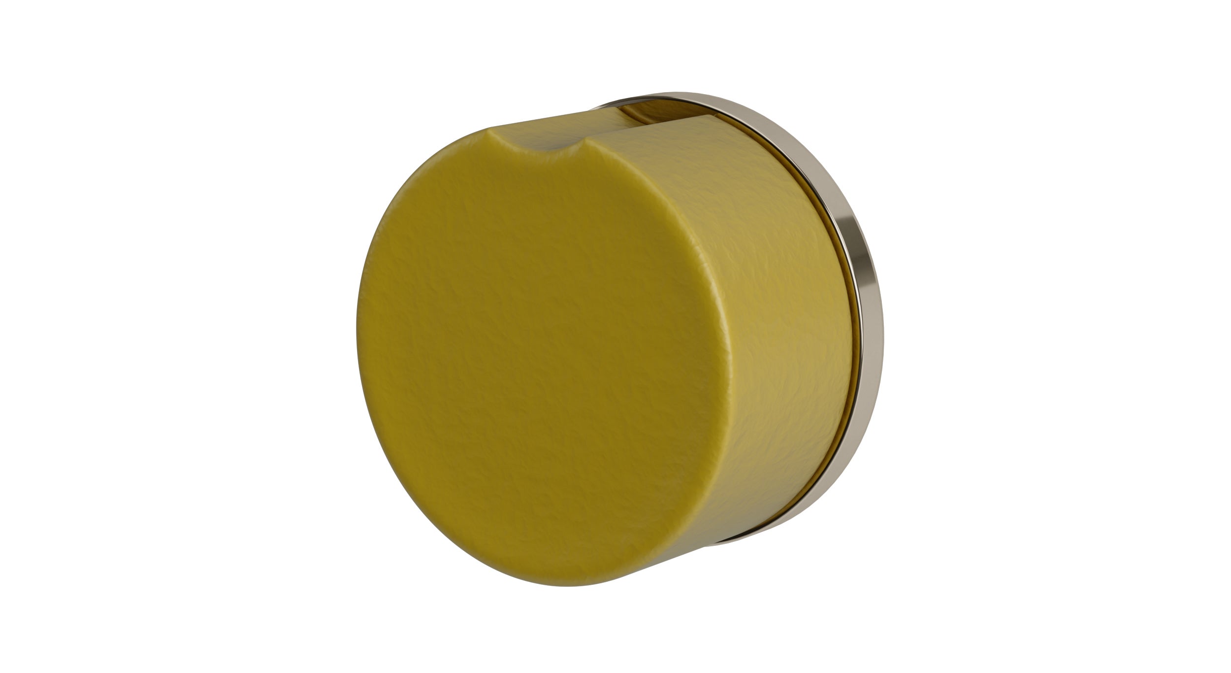 Foundry One Handle Wall Mount Diverter/Volume Control Shower Trim with Groove Ceramic Knob Handle in Polished Nickel