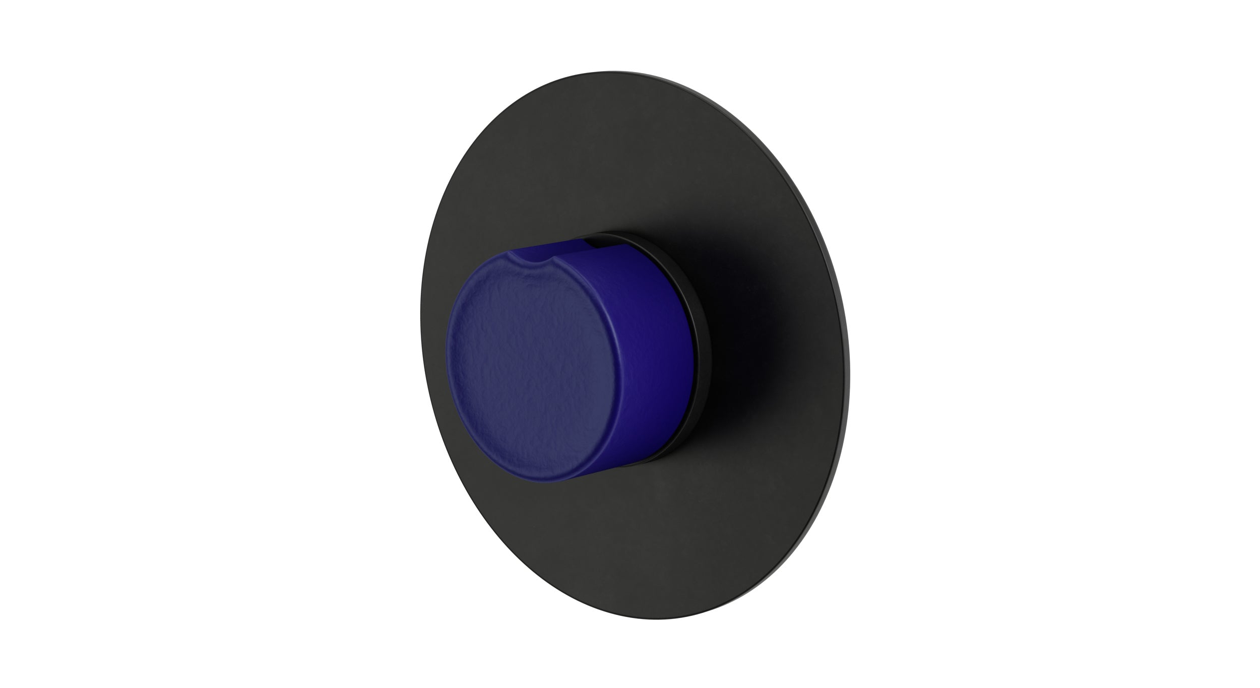 Foundry One Handle Wall Mount Shower Trim with Groove Ceramic Knob Handle in Oil Rubbed Bronze