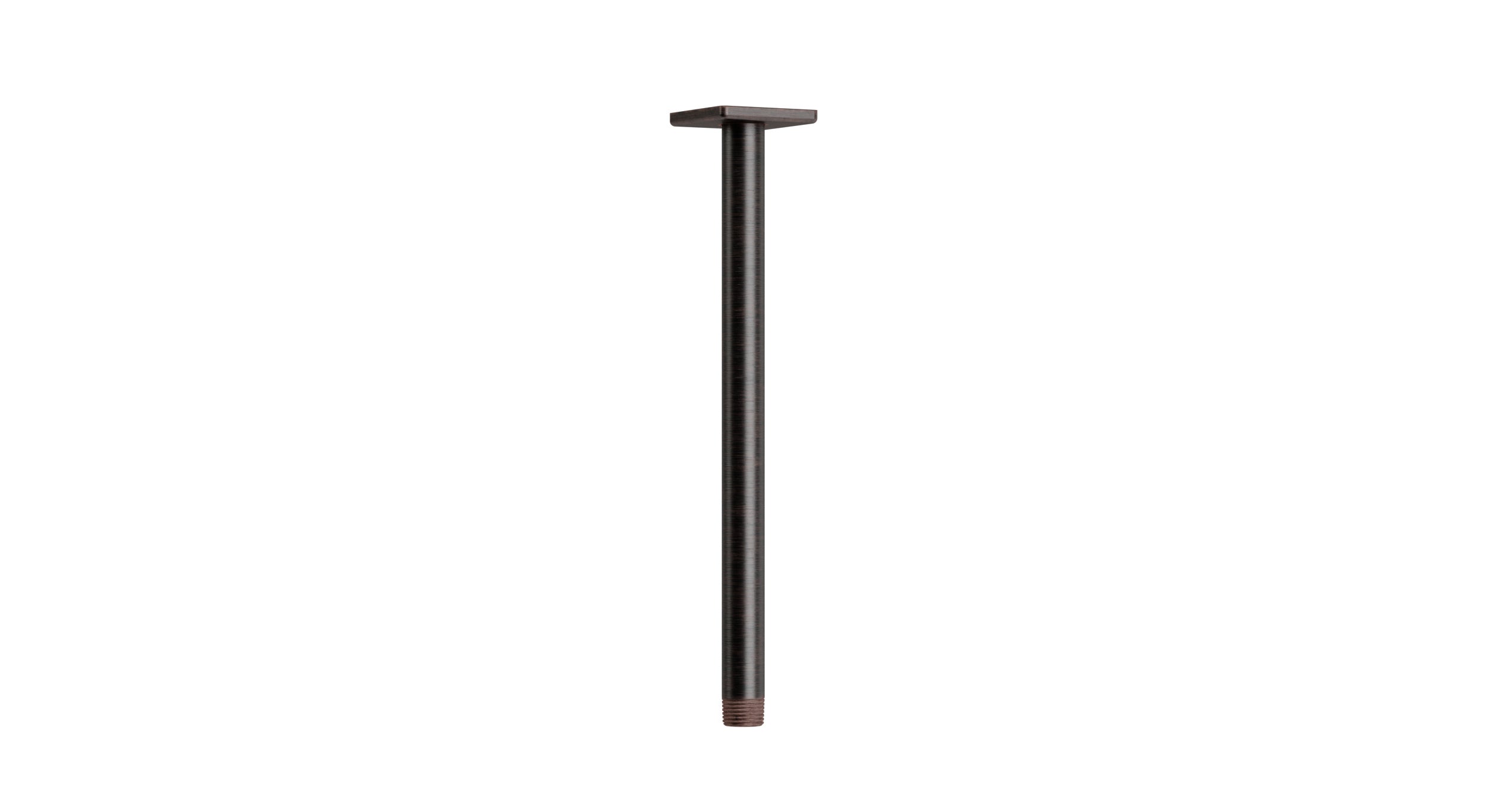 Flatiron 12" Straight Shower Arm with Flange in Antique Bronze