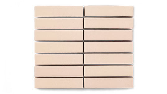 1x4 Straight Set Sheeted Original Ceramic Mosaic Tile in Tumbleweed Matte