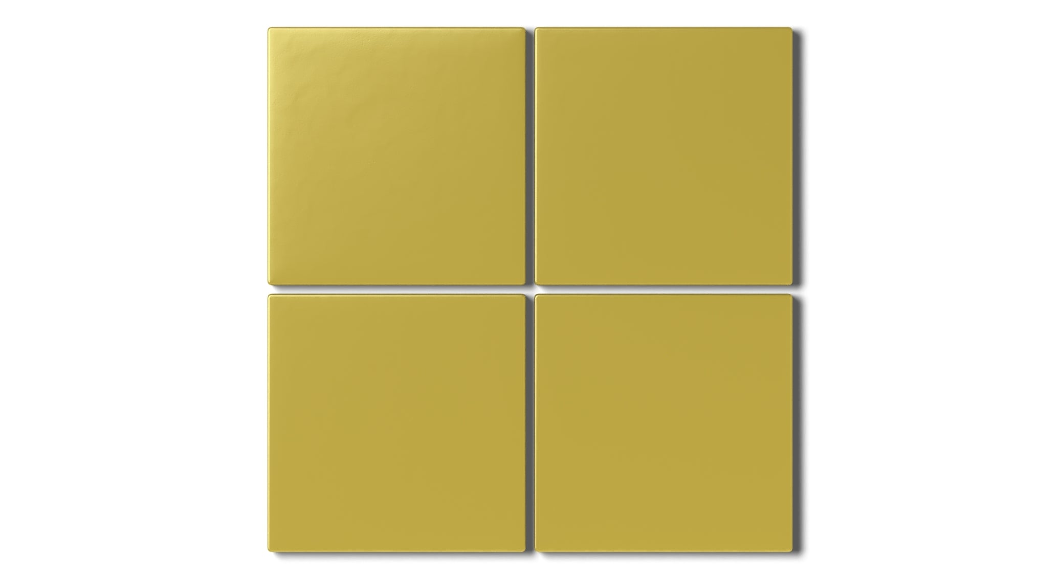 4x4 Natural Press Ceramic Tile in Azo Green Matte