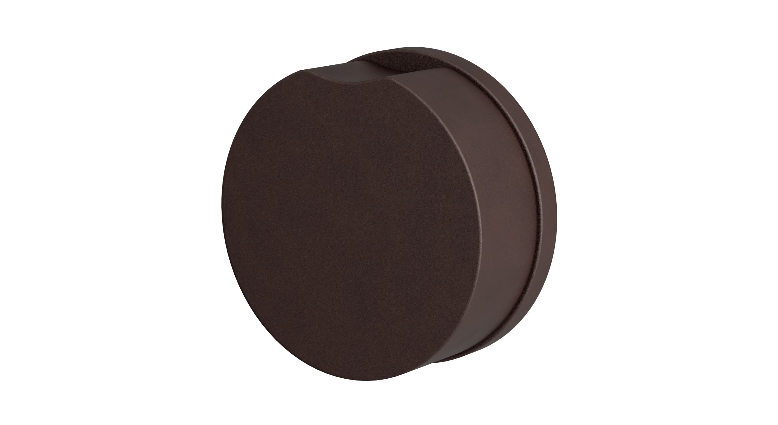 Foundry One Handle Wall Mount Diverter/Volume Control Shower Trim with Barrel Knob Handle in Architectural Copper