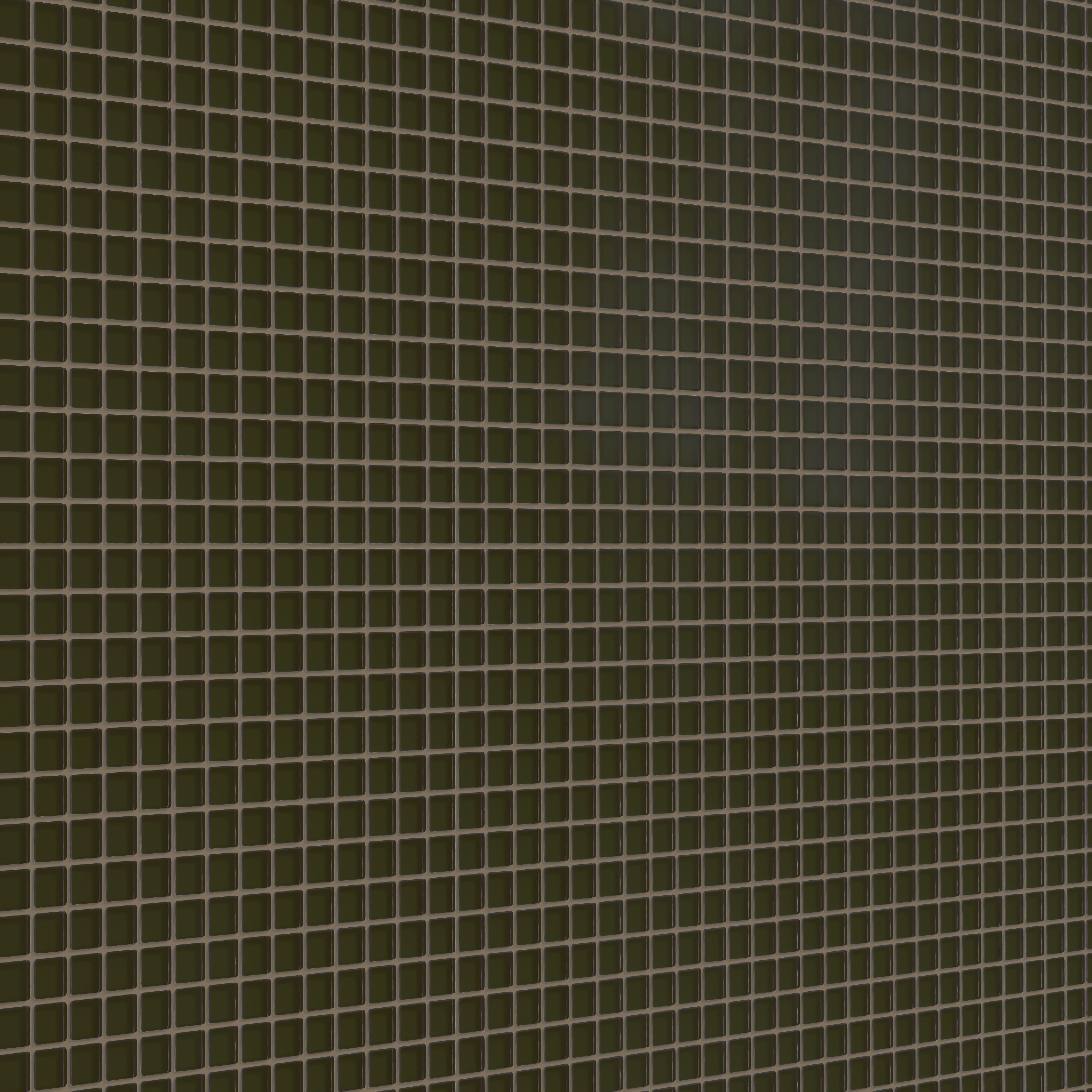 1x1 Straight Set Sheeted Glass Mosaic Tile in Catbird Matte