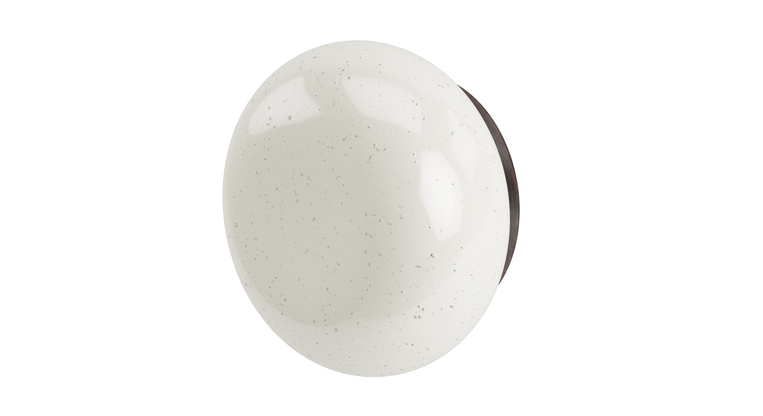 Foundry One Handle Wall Mount Diverter/Volume Control Shower Trim with Pebble Ceramic Knob Handle in Antique Bronze