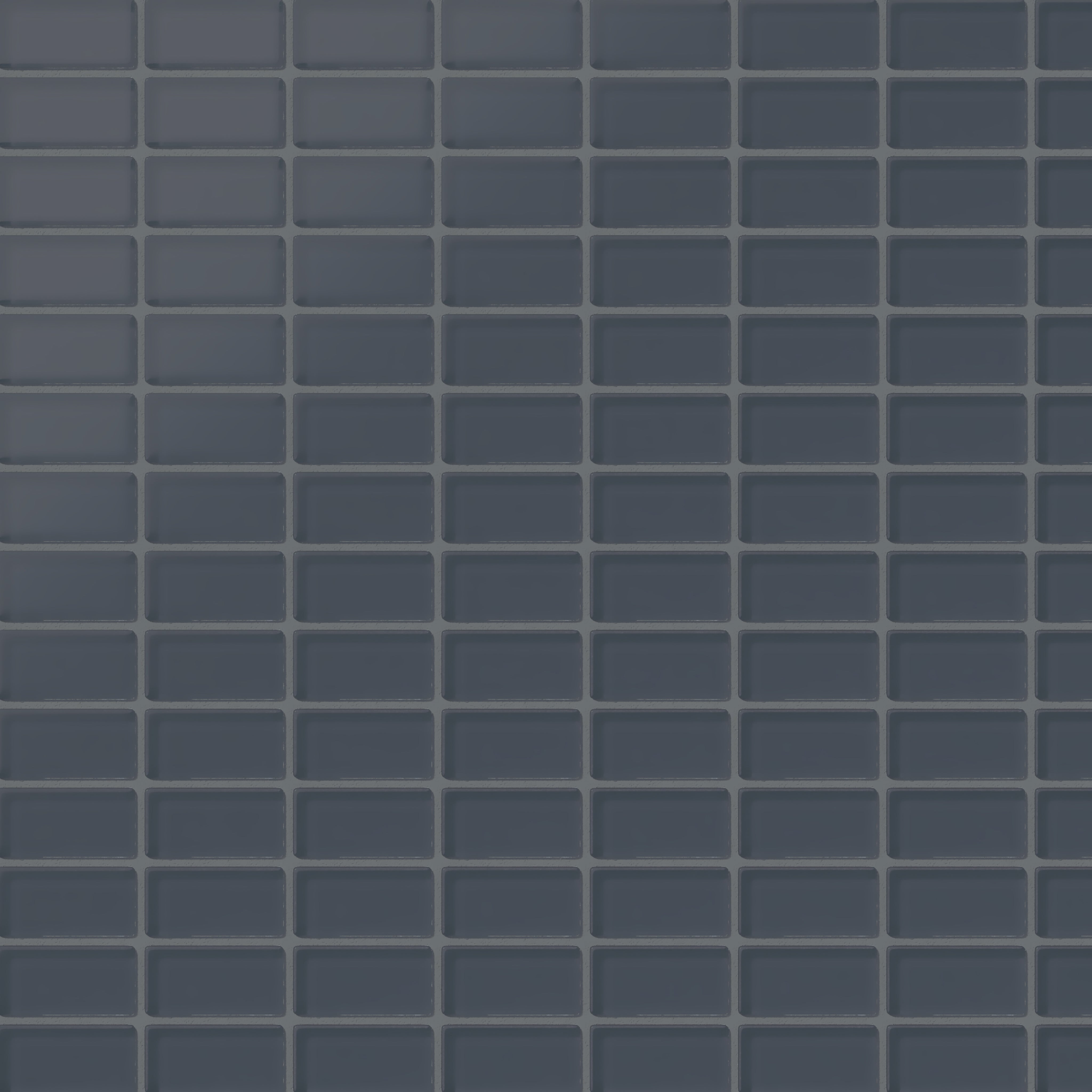 1x2 Straight Set Sheeted Glass Mosaic Tile in Junco Matte