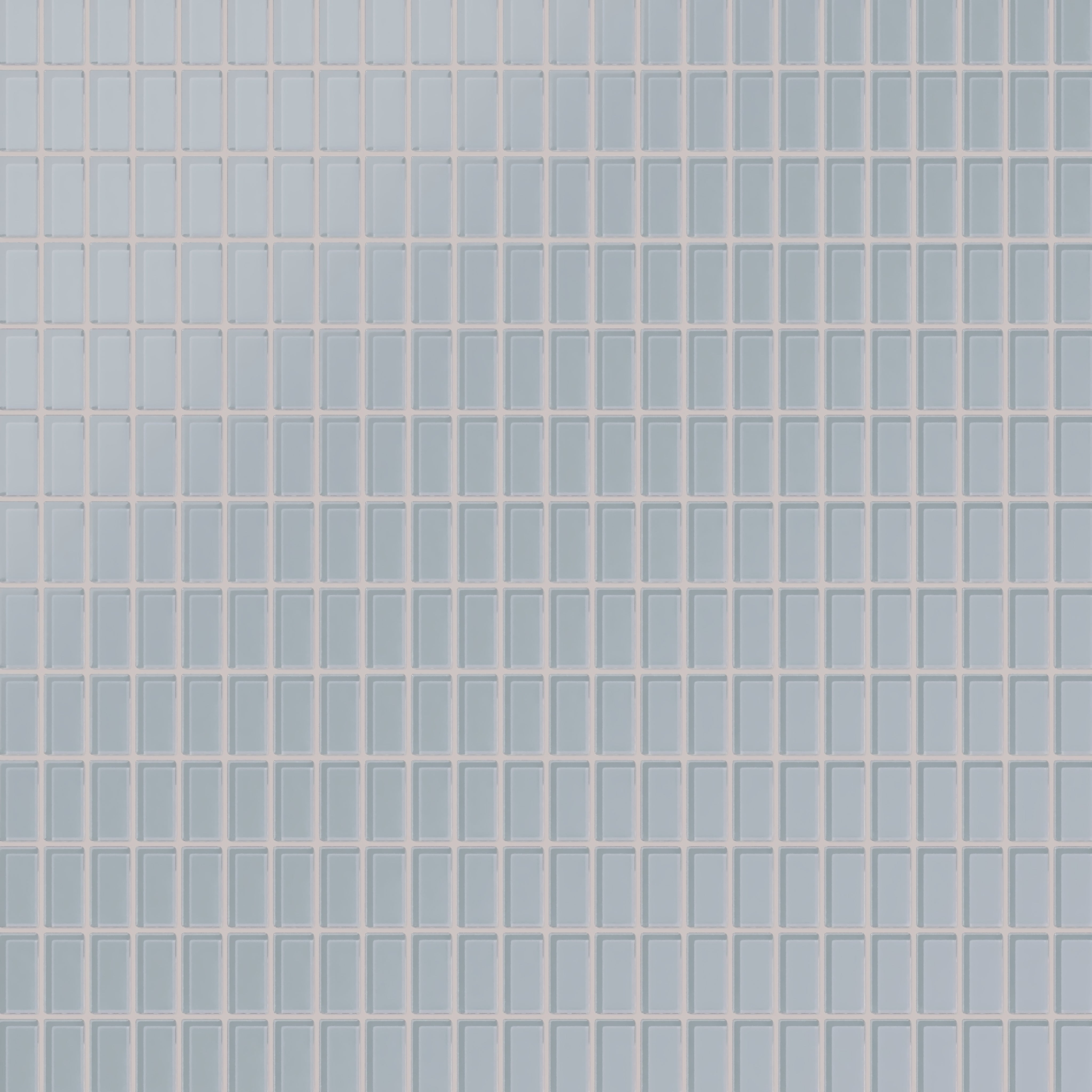 1x2 Straight Set Sheeted Glass Mosaic Tile in Pinyon Jay Matte