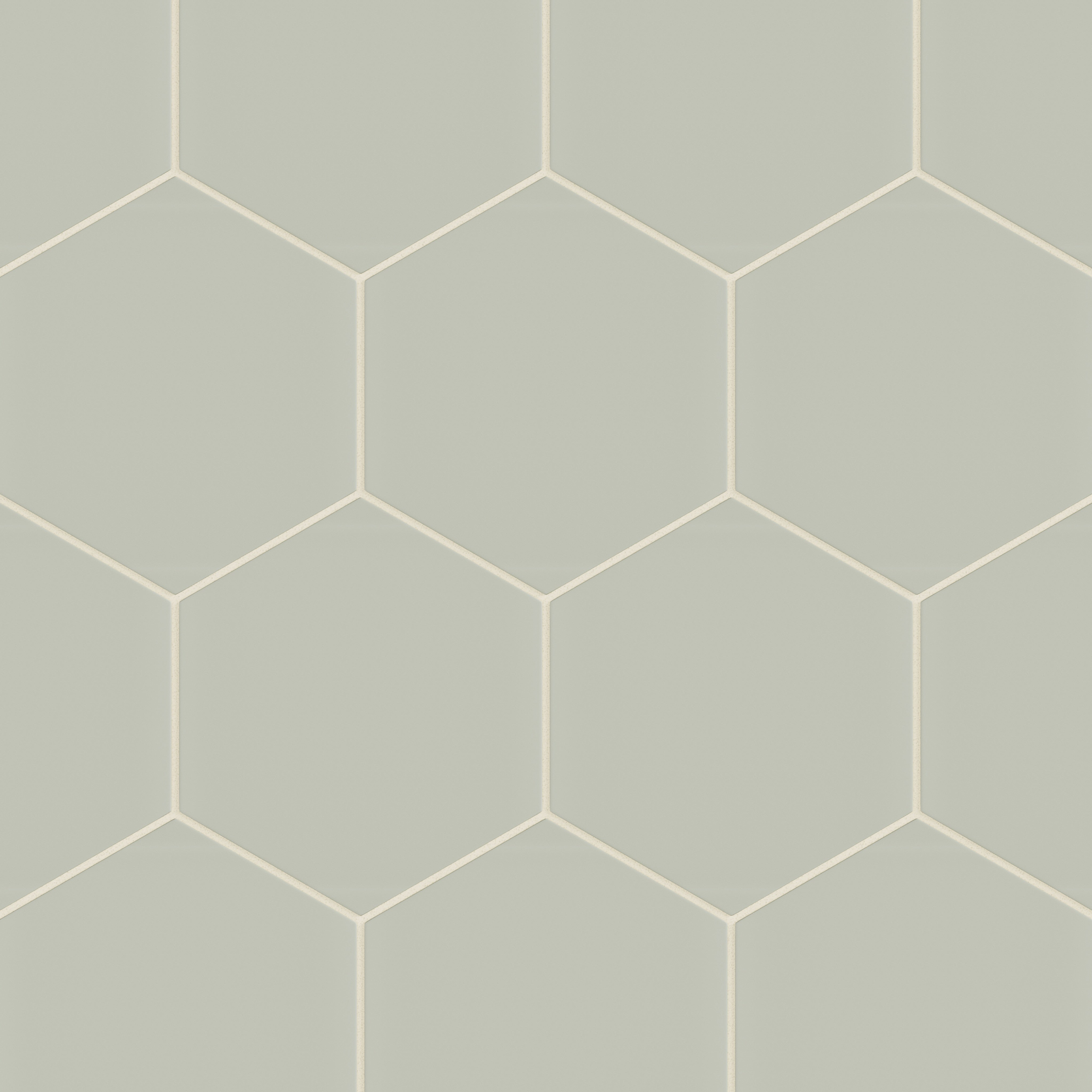 8" Hexagon Natural Press Ceramic Tile in Manzanita Matte