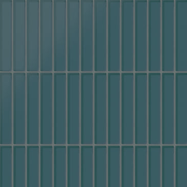 1x6 Straight Set Sheeted Glass Mosaic Tile in Magpie Matte