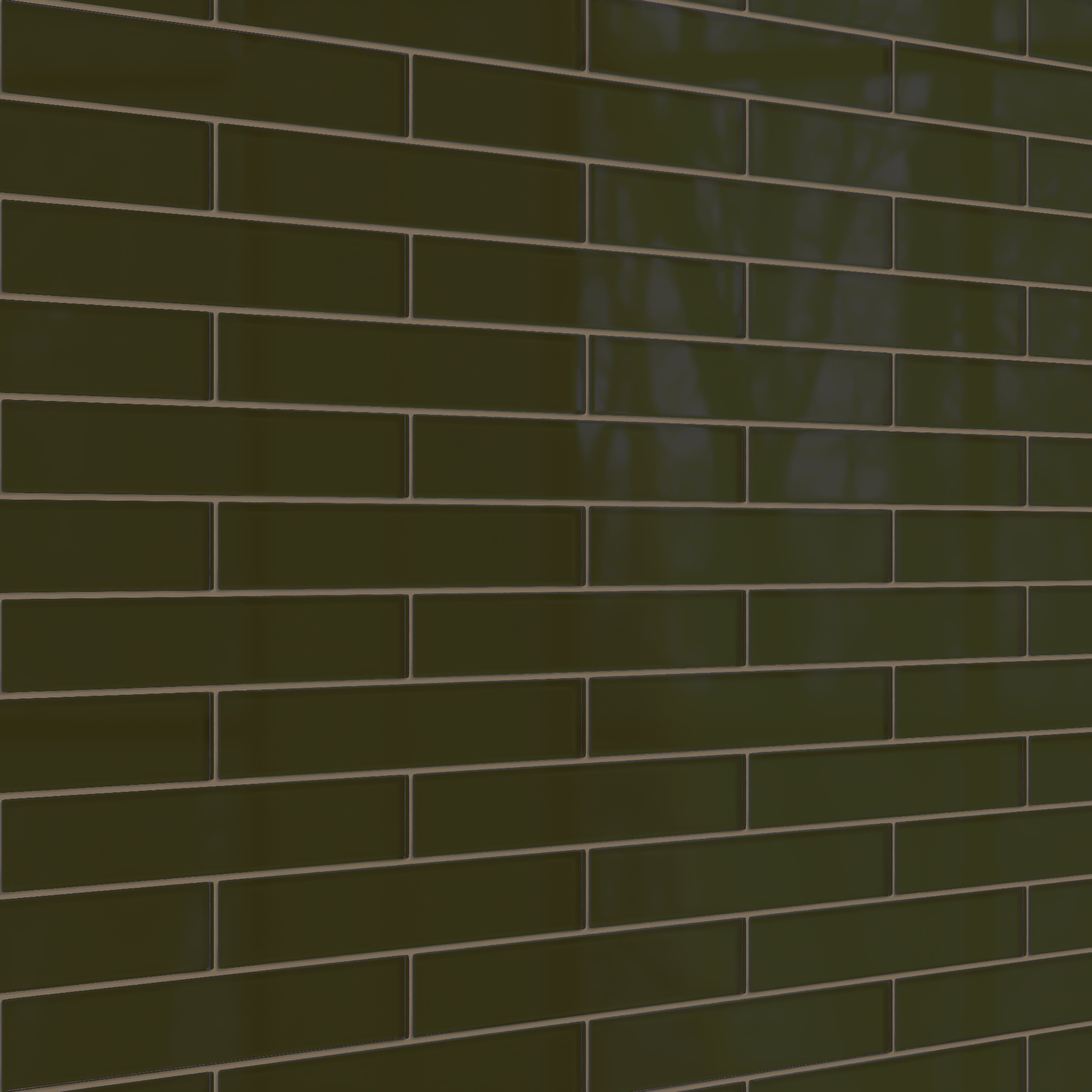 2x12 Glass Tile in Catbird Gloss