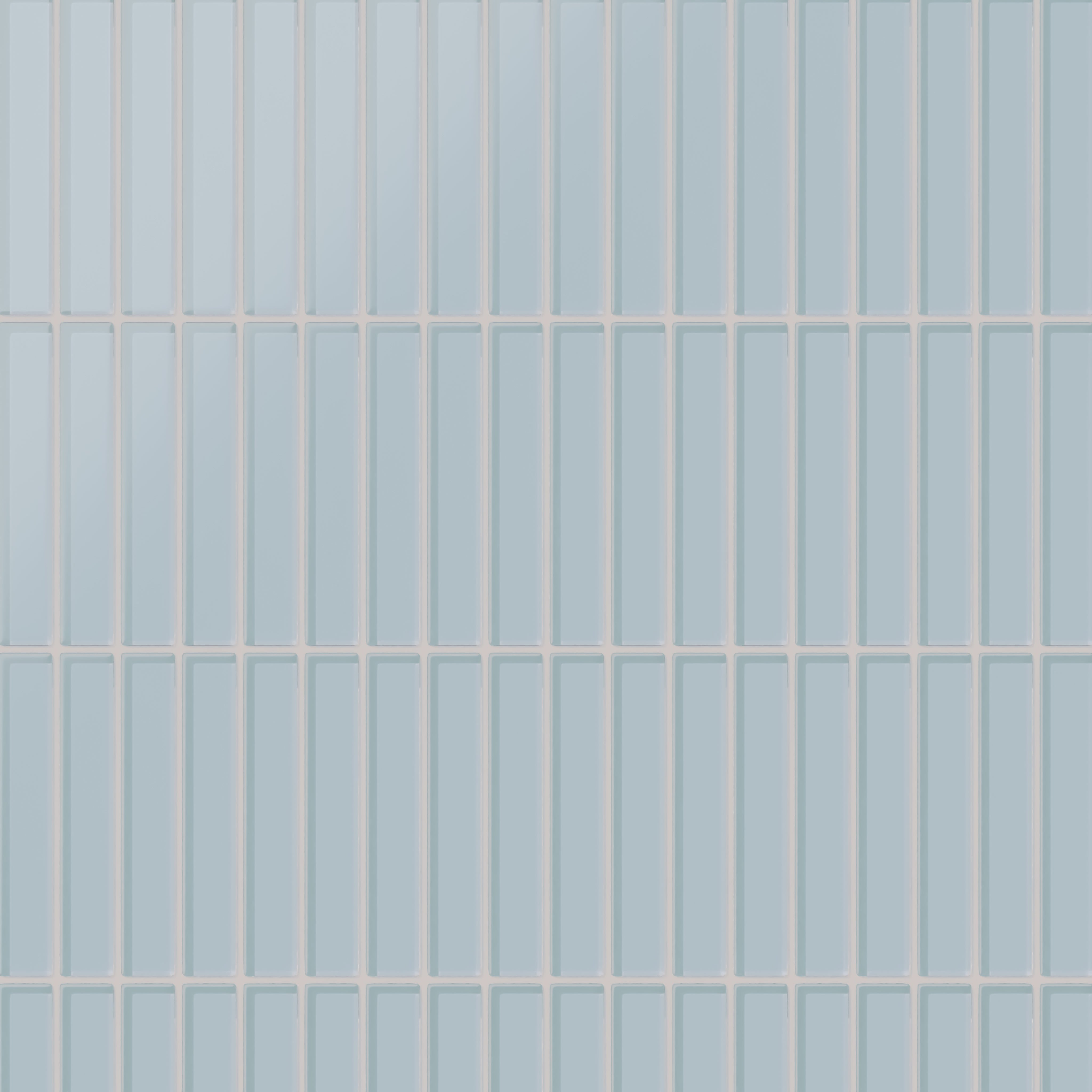 1x6 Straight Set Sheeted Glass Mosaic Tile in Partridge Matte