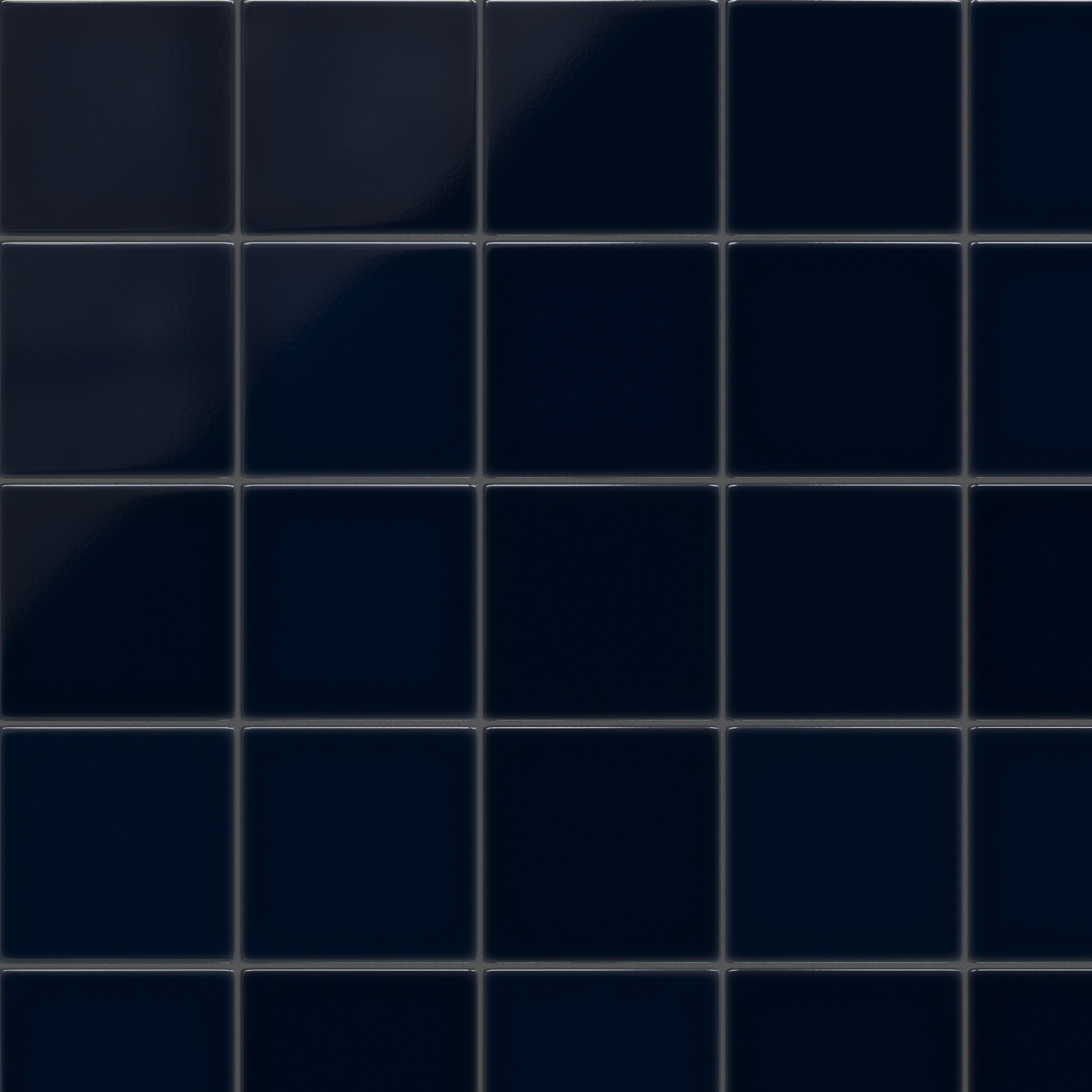 8x8 Original Ceramic Tile in Navy Blue Gloss