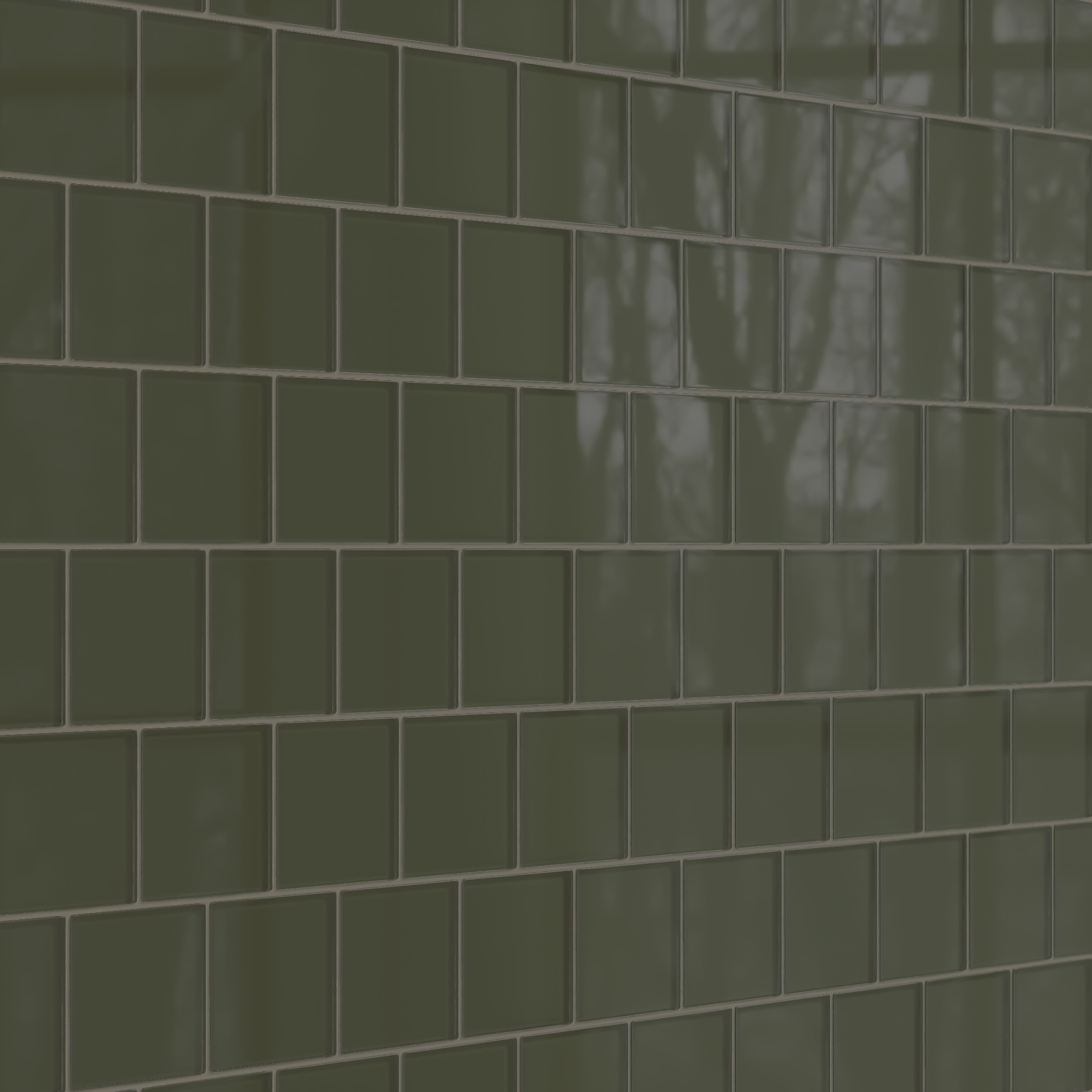 4x4 Glass Tile in Roadrunner Gloss