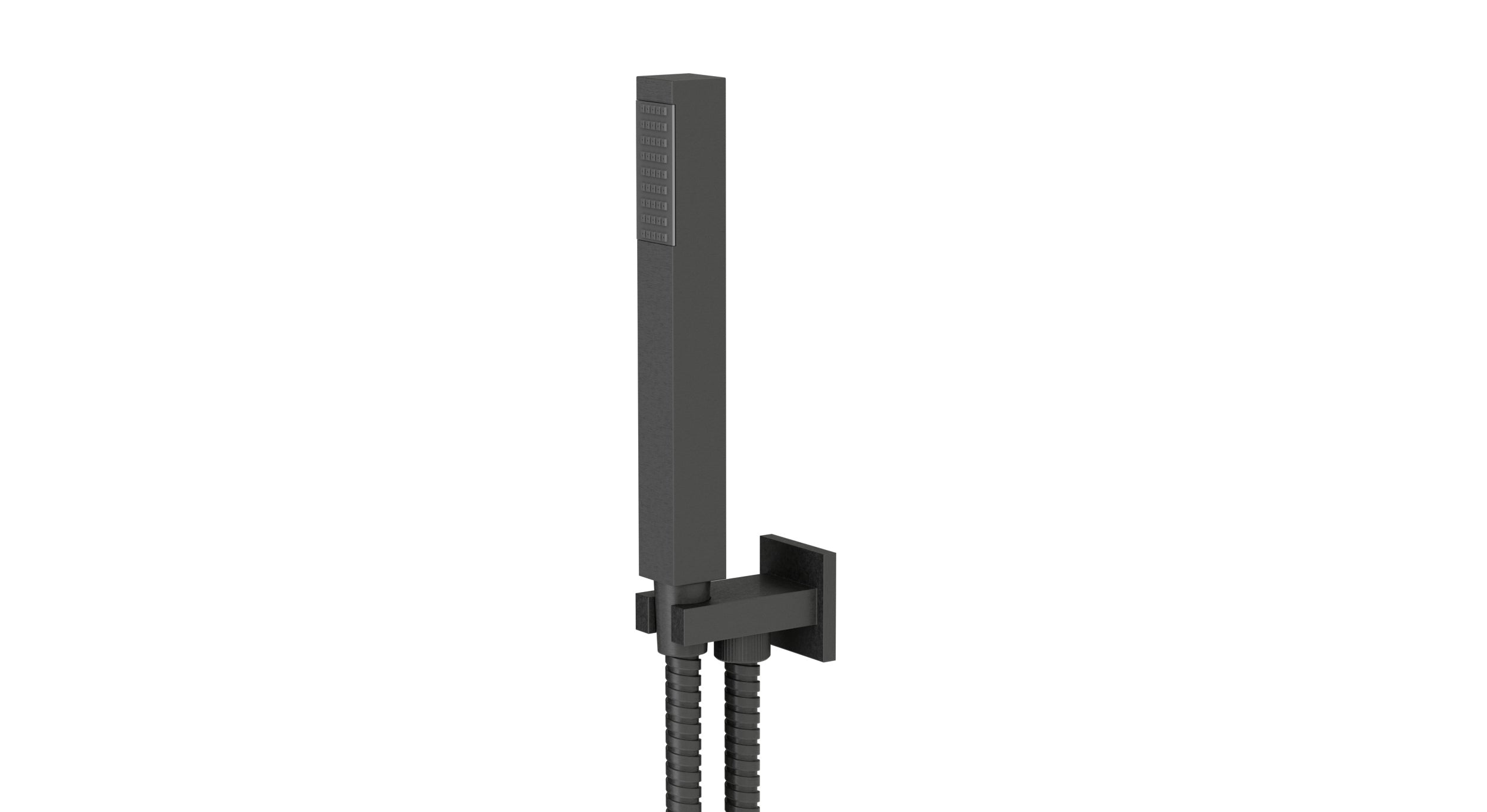 Flatiron Wall Elbow with Hook Kit - Less Hand Shower in Blackened Nickel