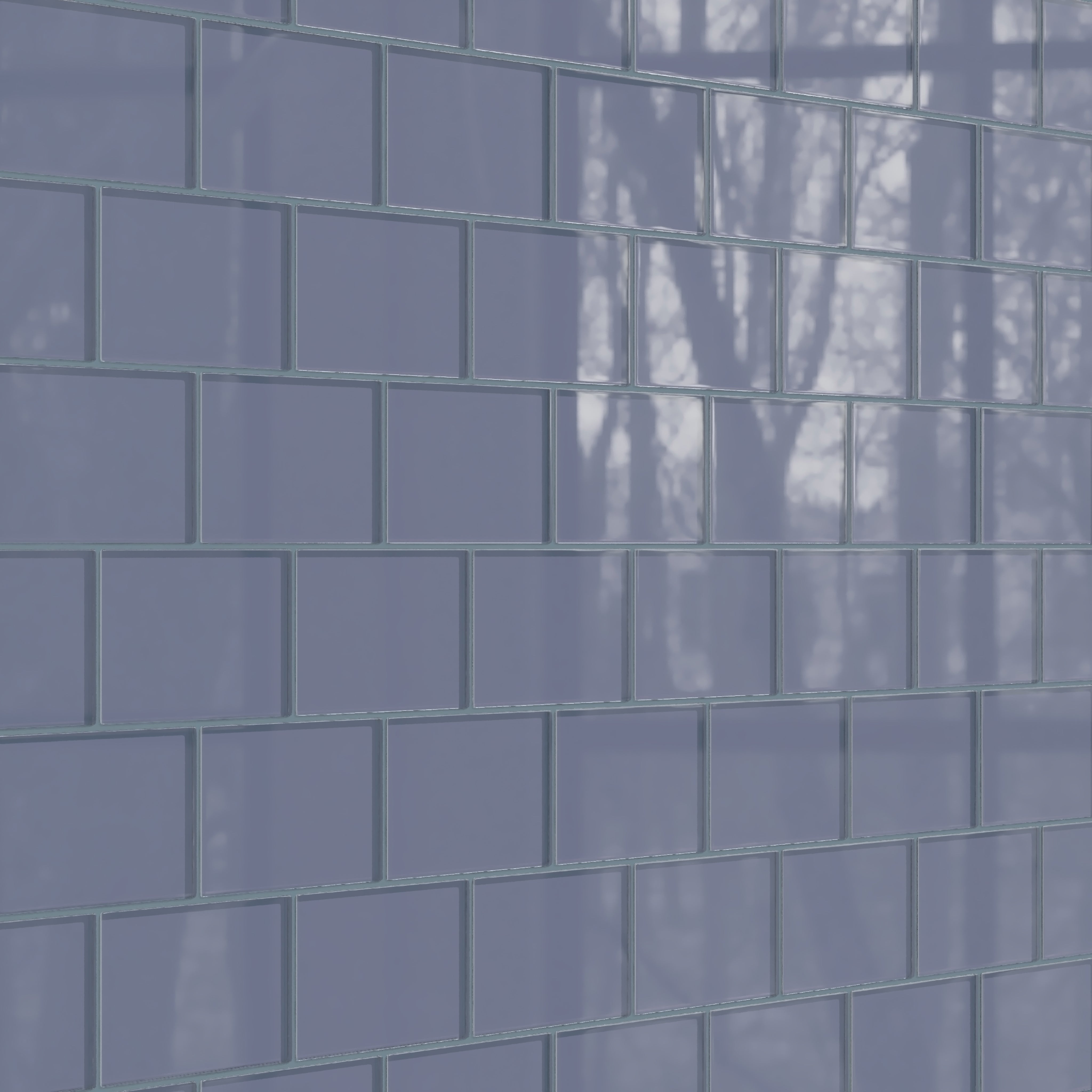 4x6 Glass Tile in Nuthatch Gloss