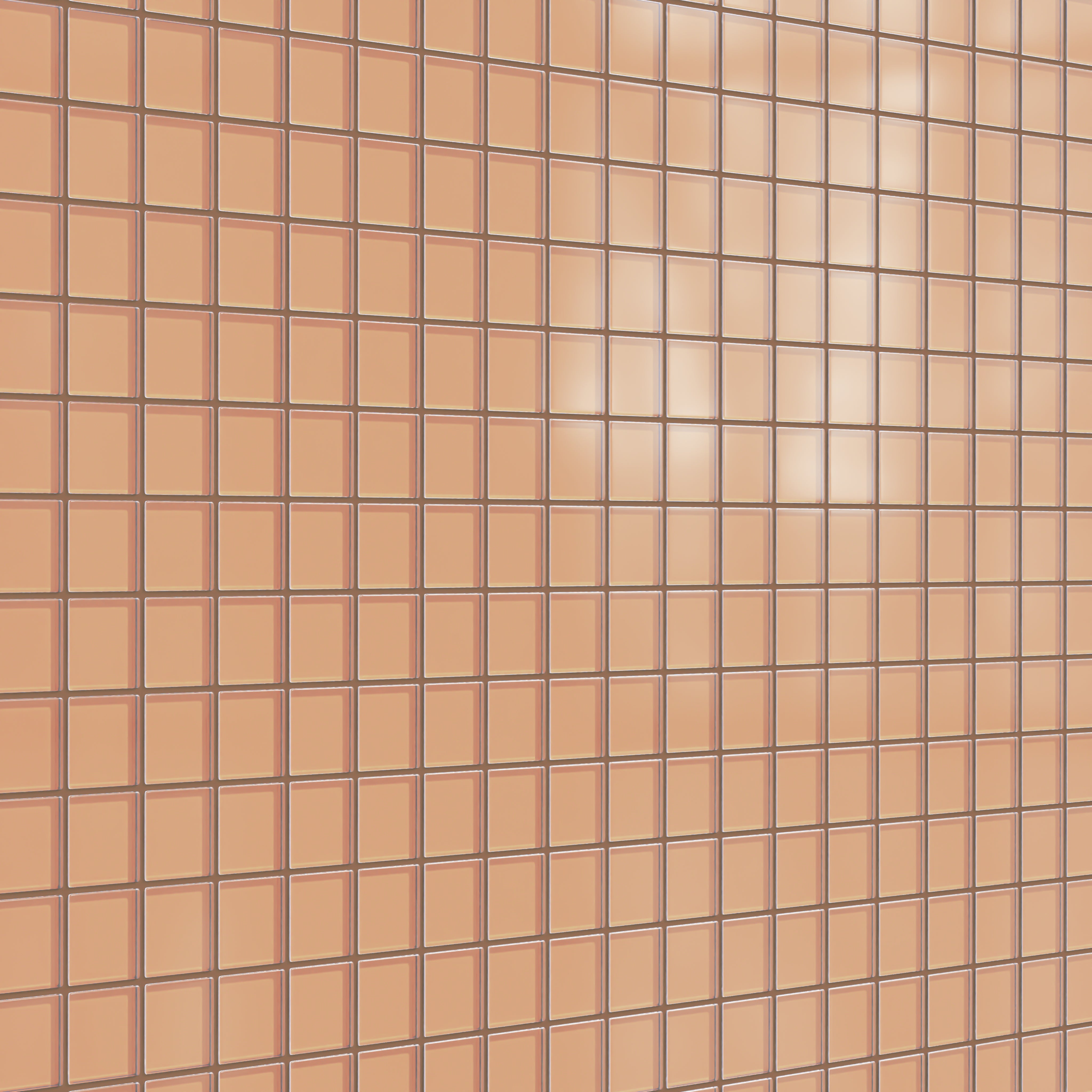 2x2 Straight Set Sheeted Glass Mosaic Tile in Carolina Wren Matte