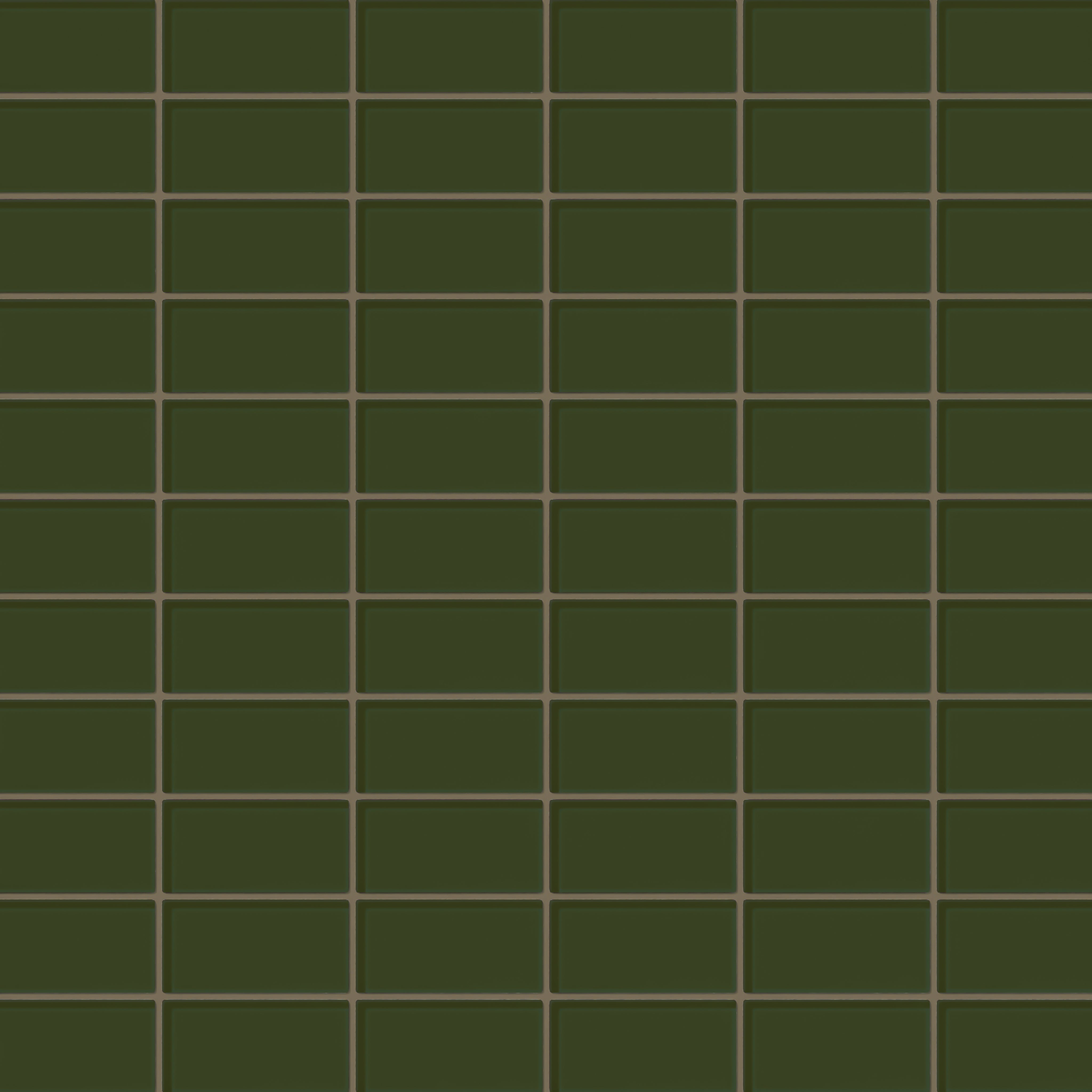 2x4 Straight Set Sheeted Glass Mosaic Tile in Starling Gloss