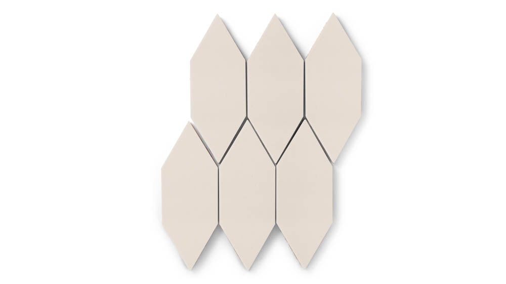 Picket Original Ceramic Tile in Ivory Gloss