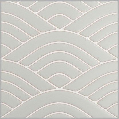 8x8 Handpainted Tile Summit in Neutral Motif