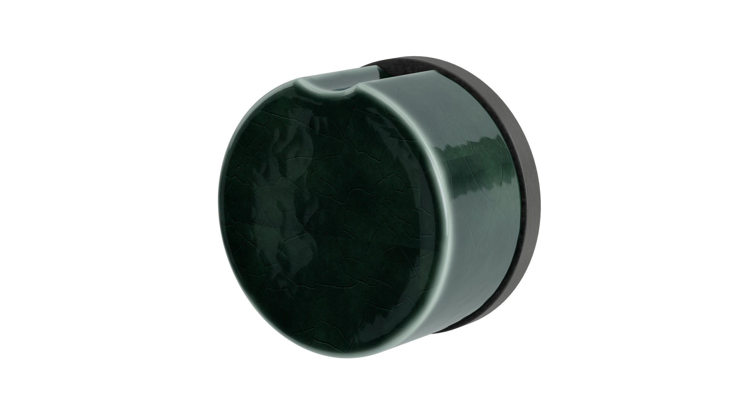 Foundry One Handle Wall Mount Diverter/Volume Control Shower Trim with Groove Ceramic Knob Handle in Blackened Nickel