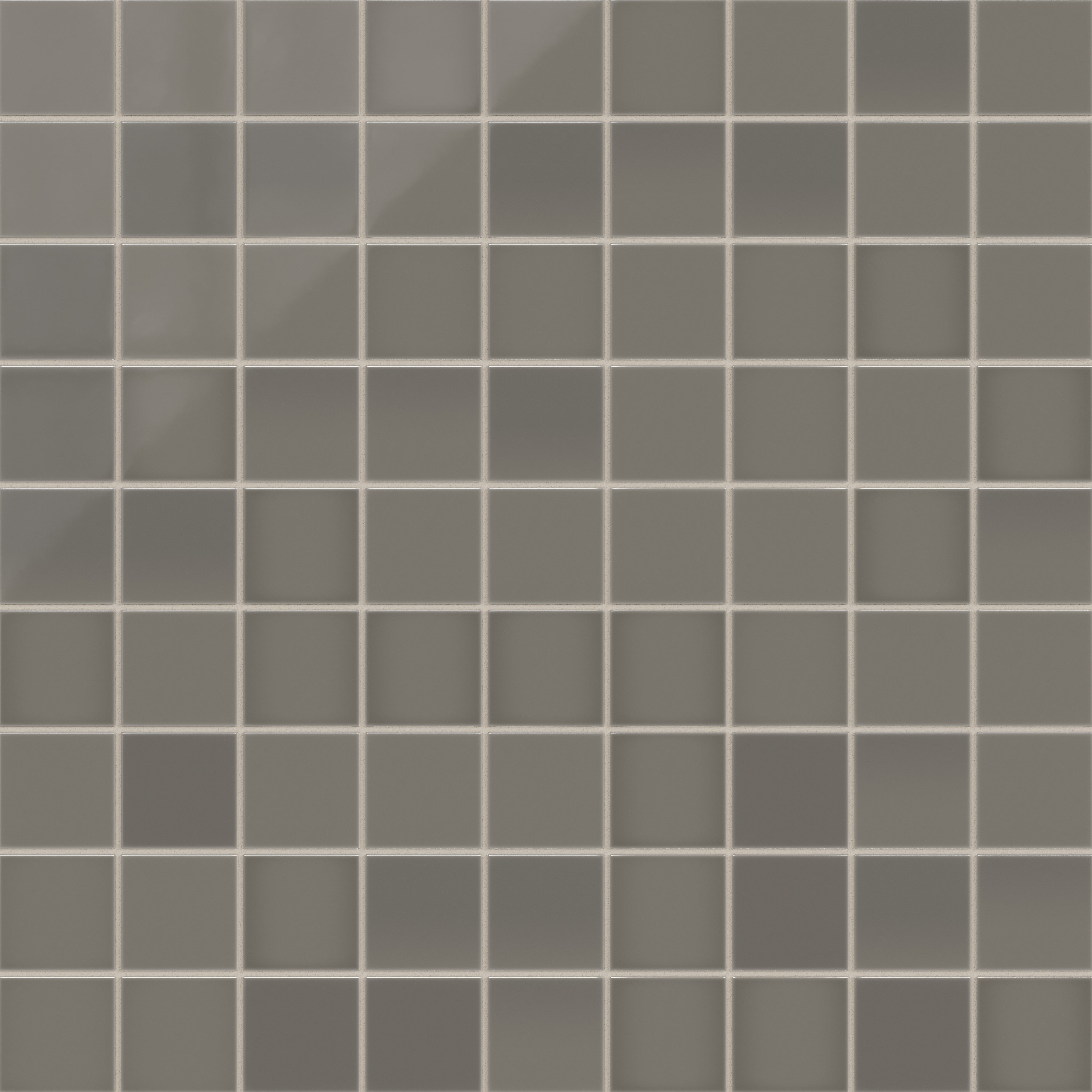 3x3 Straight Set Sheeted Natural Press Ceramic Mosaic Tile in Timberline Gloss