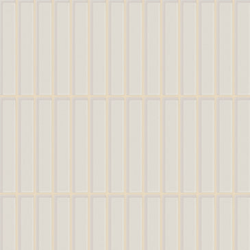 1x6 Straight Set Sheeted Glass Mosaic Tile in Dove Gloss