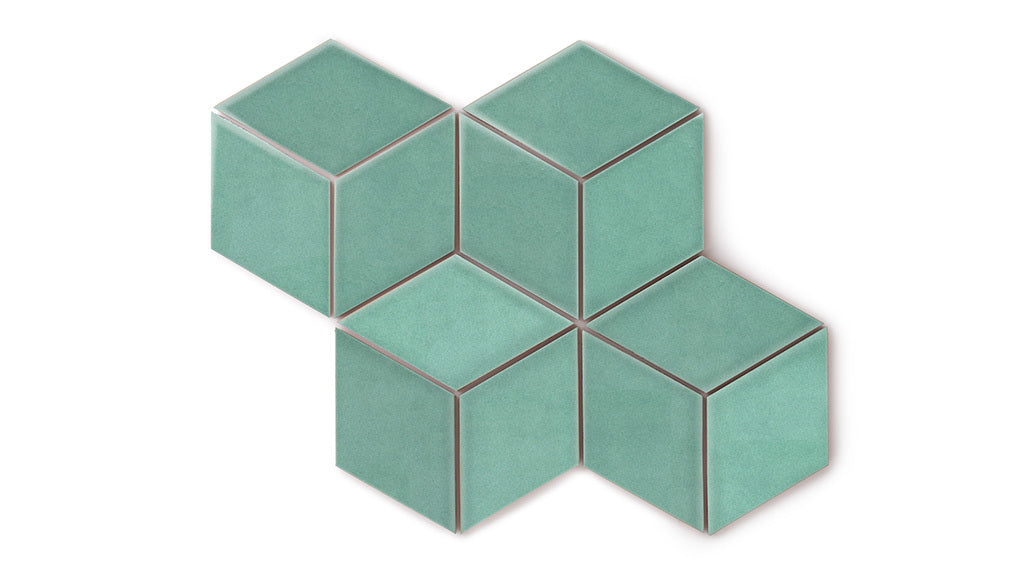 Large Diamond Original Ceramic Tile in Amalfi Coast Gloss