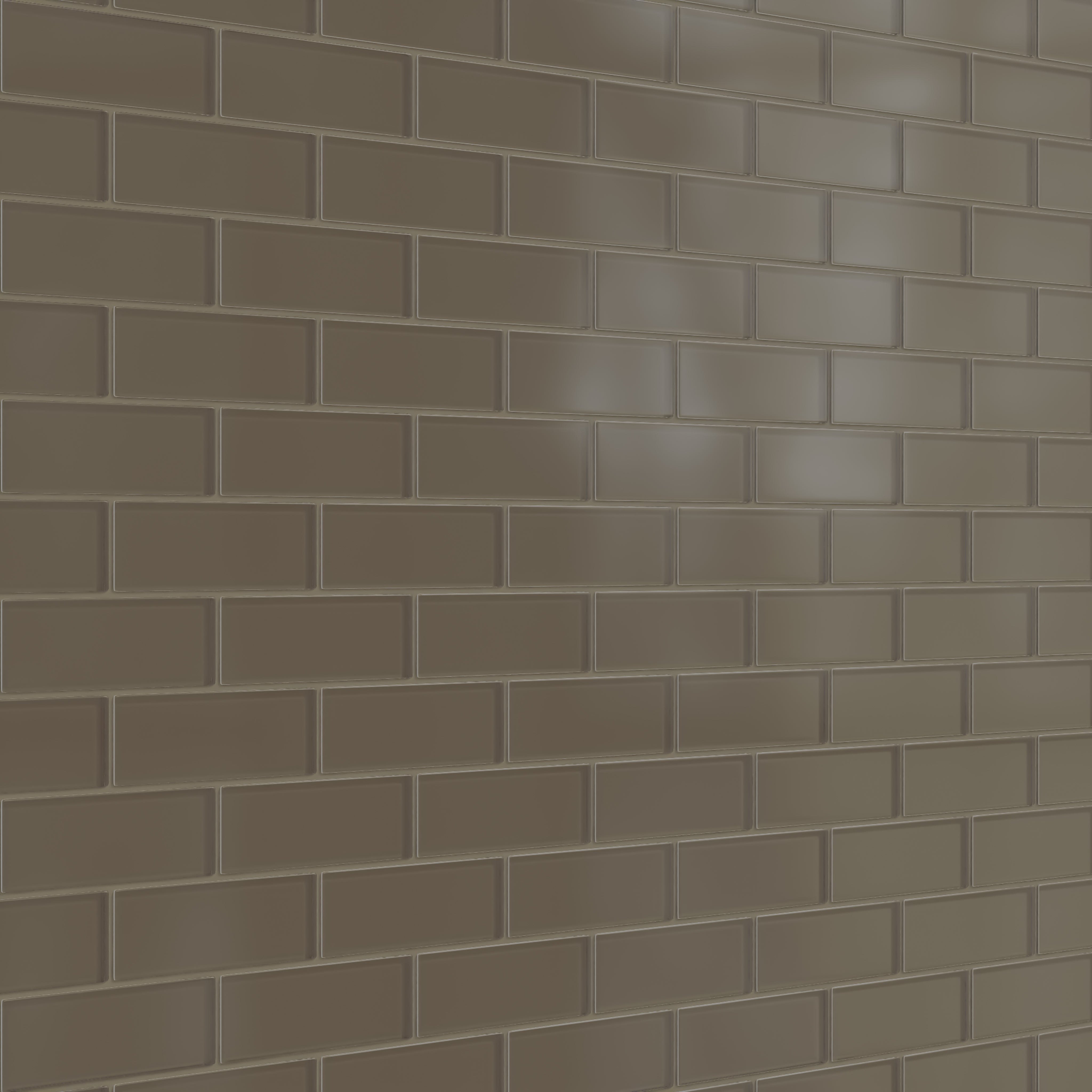 2x6 Glass Tile in Albatross Matte