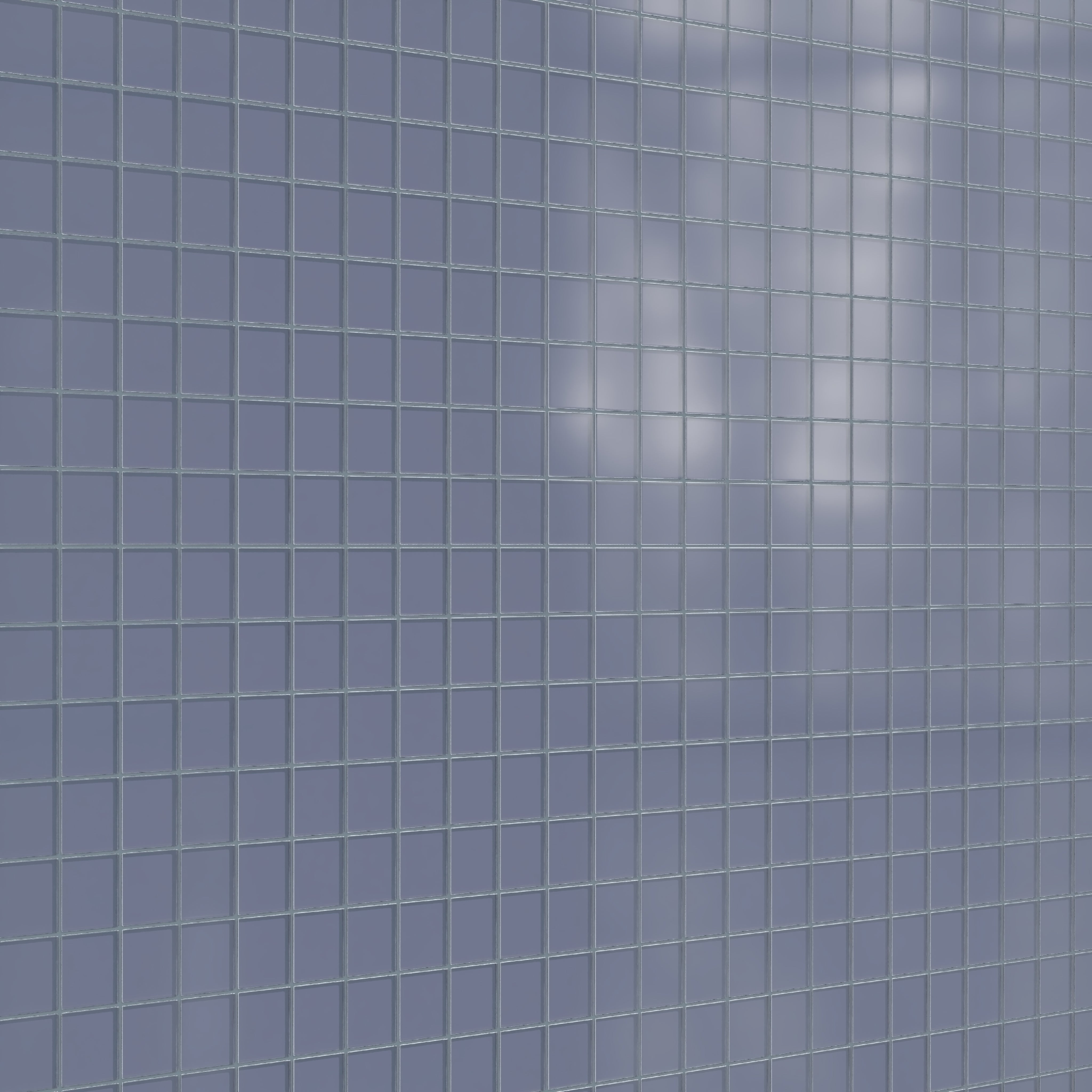 3x3 Straight Set Sheeted Glass Mosaic Tile in Nuthatch Matte
