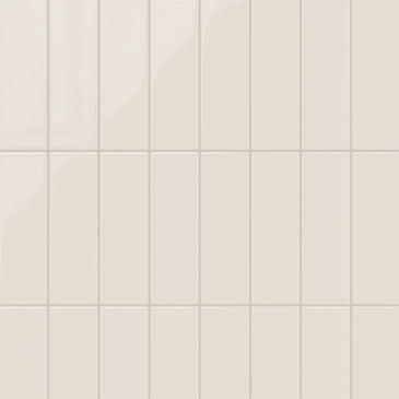 3x9 Natural Press Ceramic Tile in Pearl Gloss