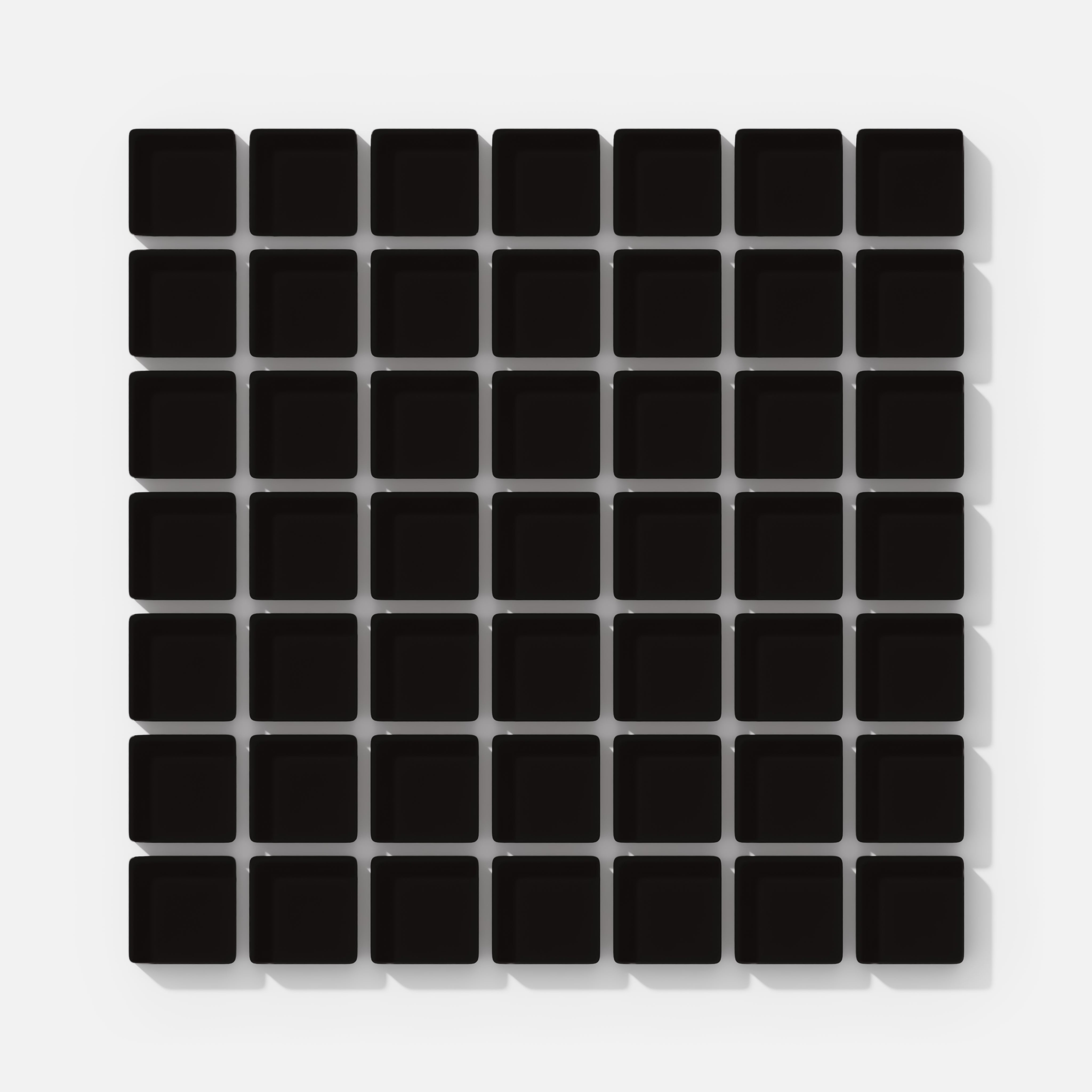 1x1 Straight Set Sheeted Glass Mosaic Tile in Condor Gloss
